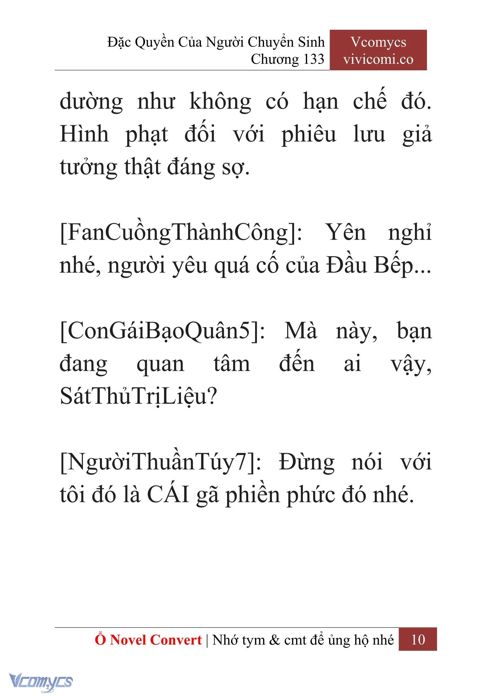 [Novel] Đặc Quyền Của Người Chuyển Sinh Chapter  133 - 12