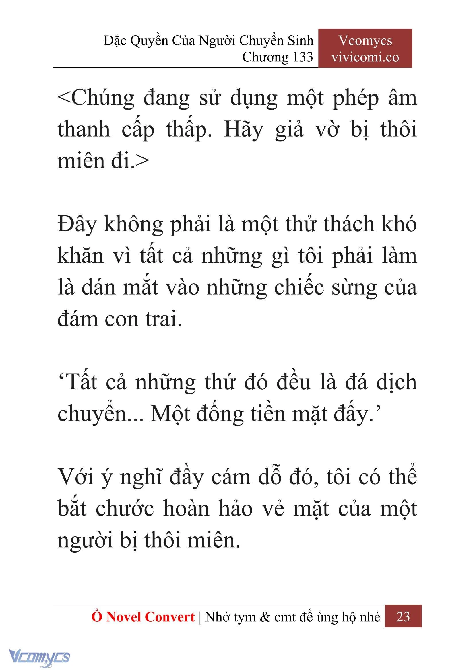 [Novel] Đặc Quyền Của Người Chuyển Sinh Chapter  133 - 25