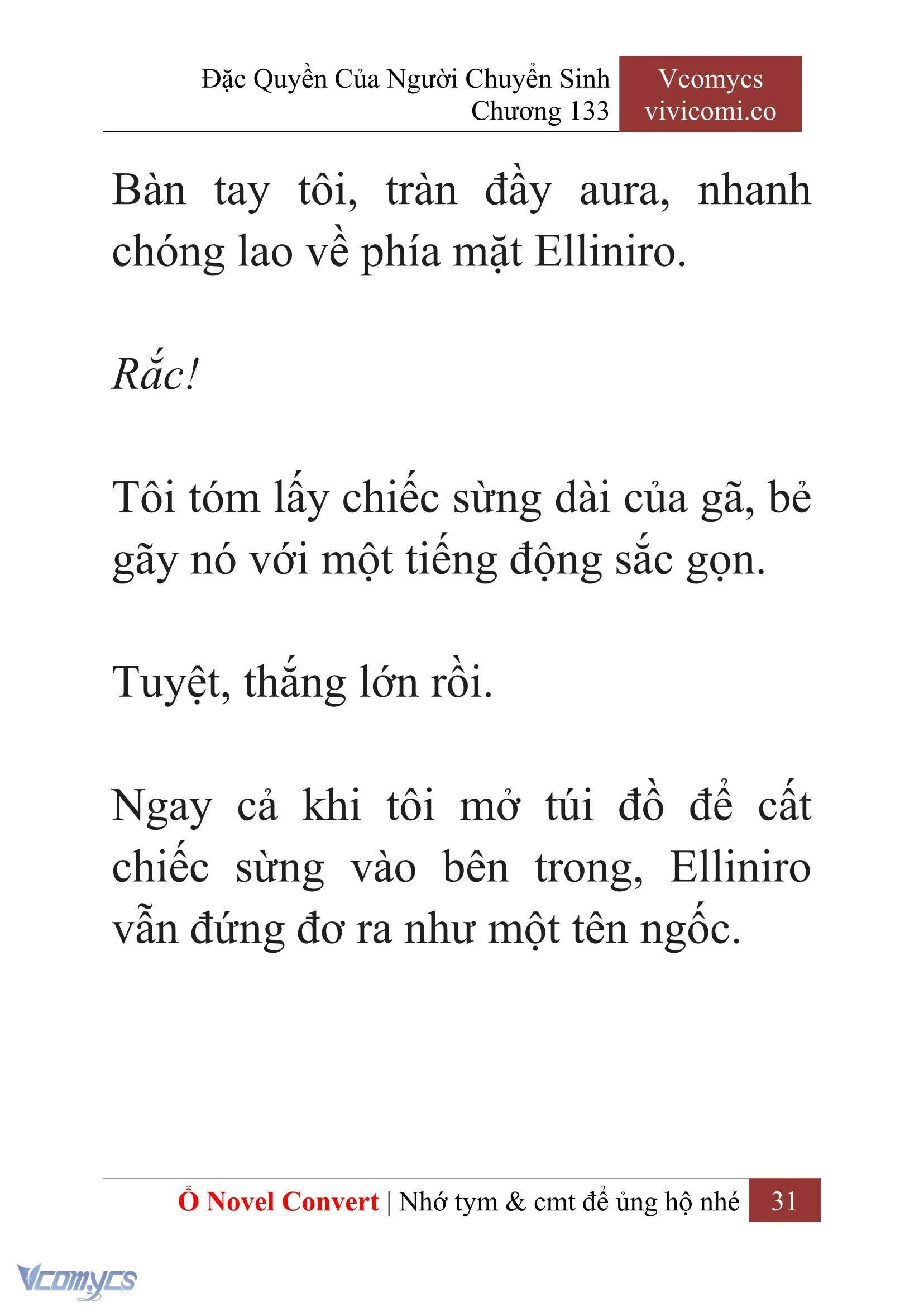 [Novel] Đặc Quyền Của Người Chuyển Sinh Chapter  133 - 33