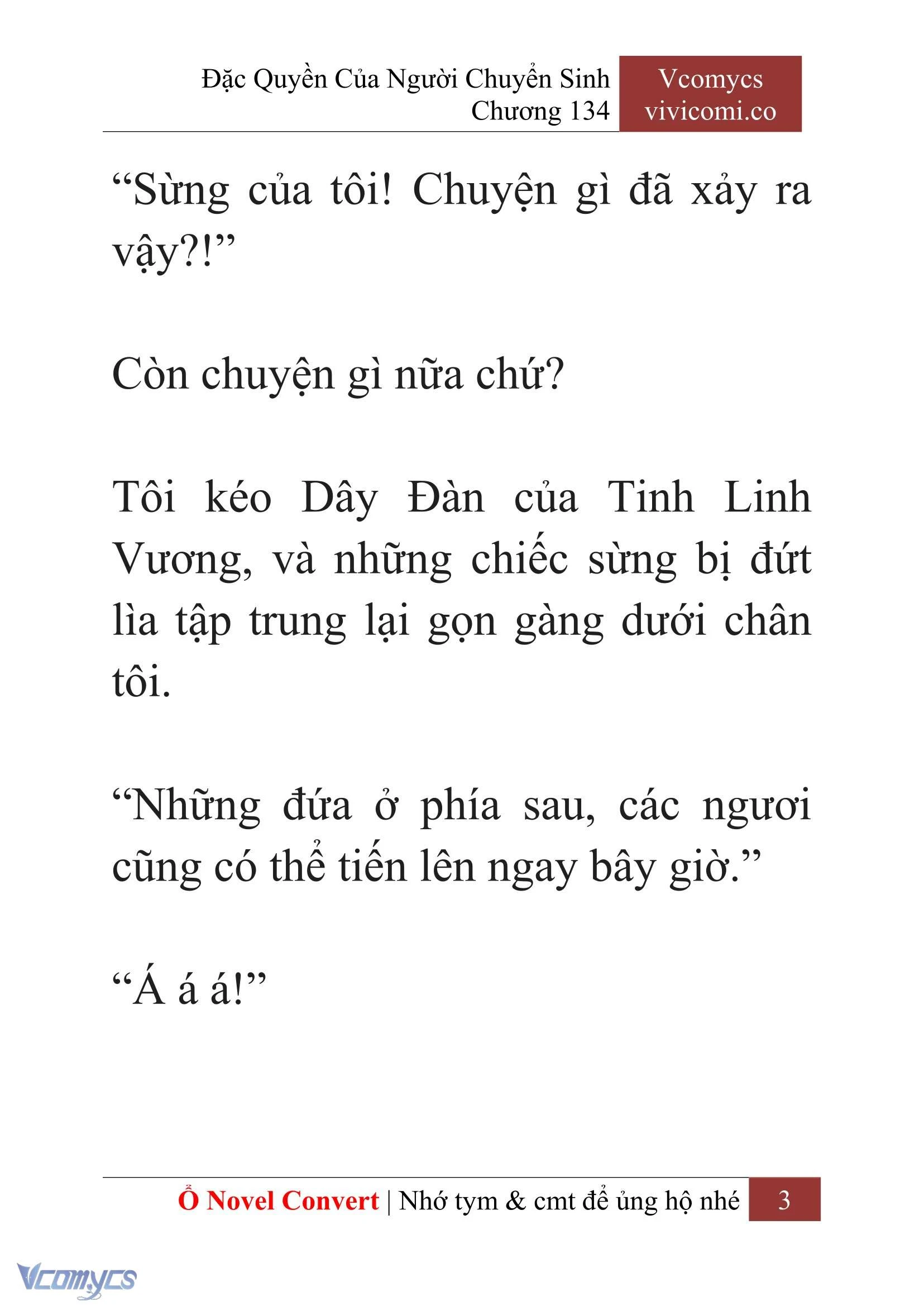 [Novel] Đặc Quyền Của Người Chuyển Sinh Chapter  134 - 5