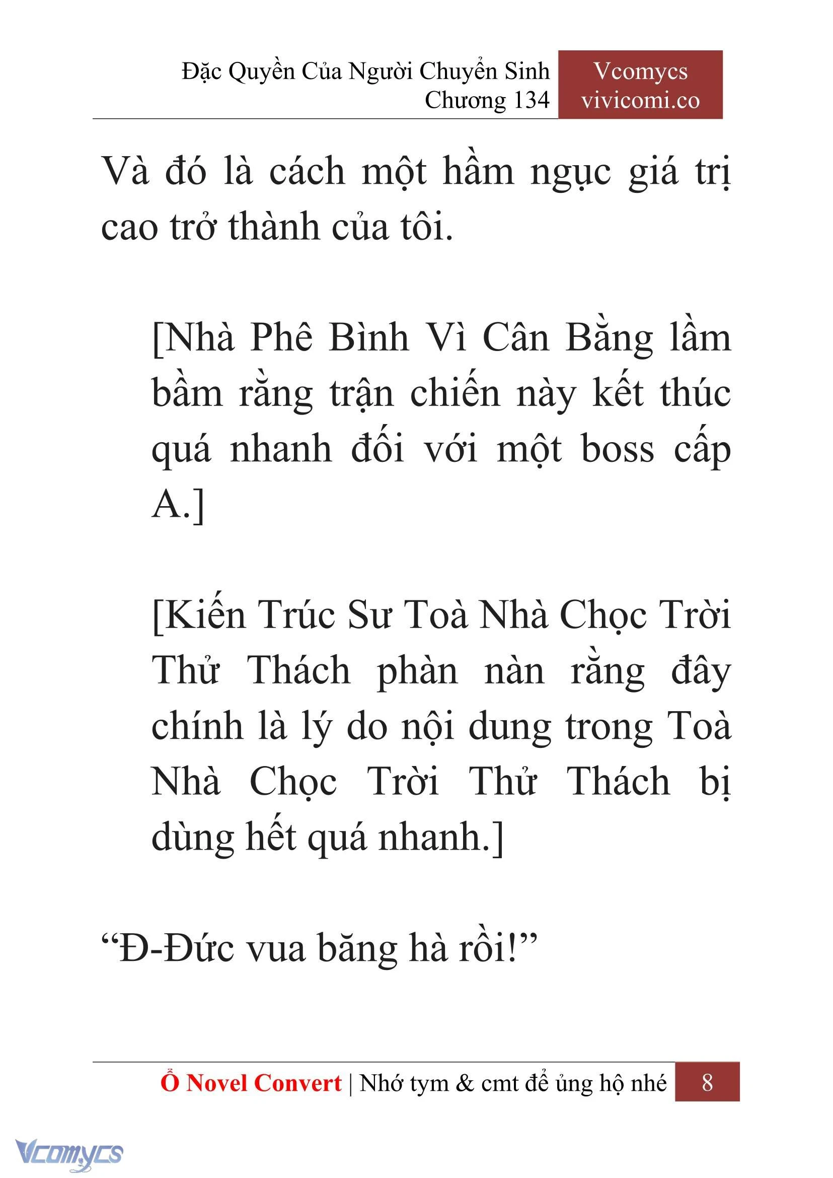 [Novel] Đặc Quyền Của Người Chuyển Sinh Chapter  134 - 10