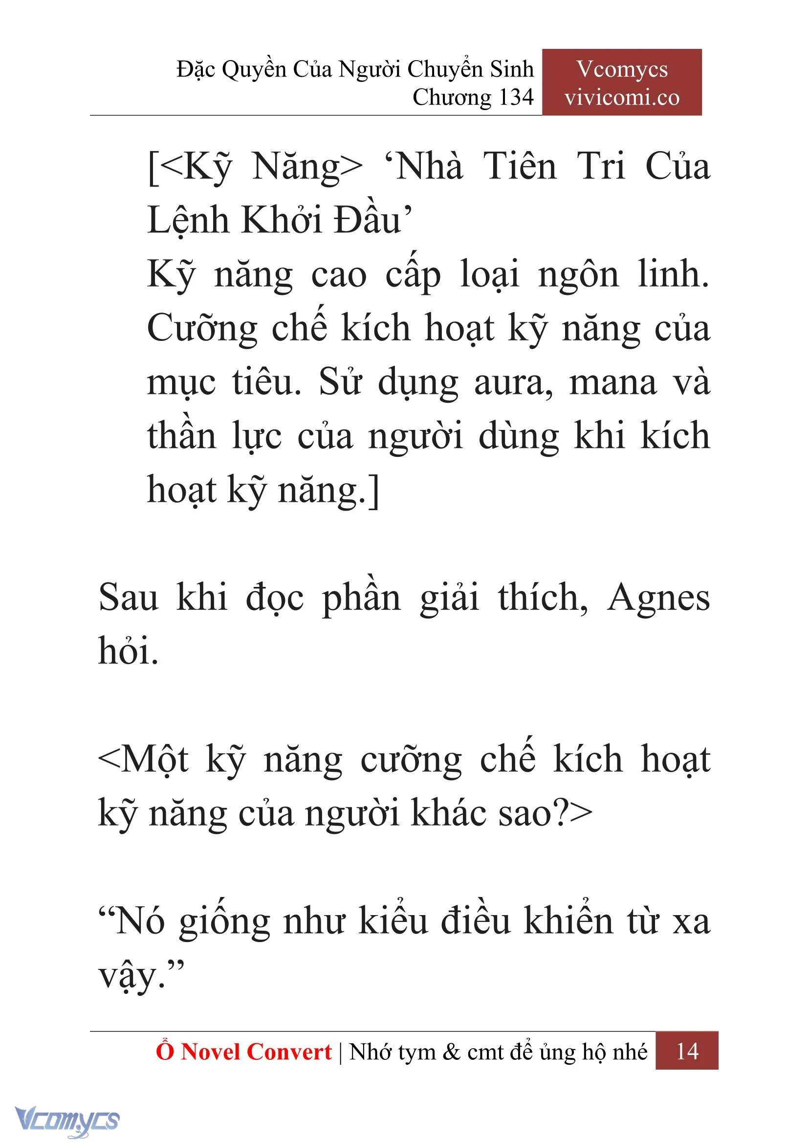 [Novel] Đặc Quyền Của Người Chuyển Sinh Chapter  134 - 16