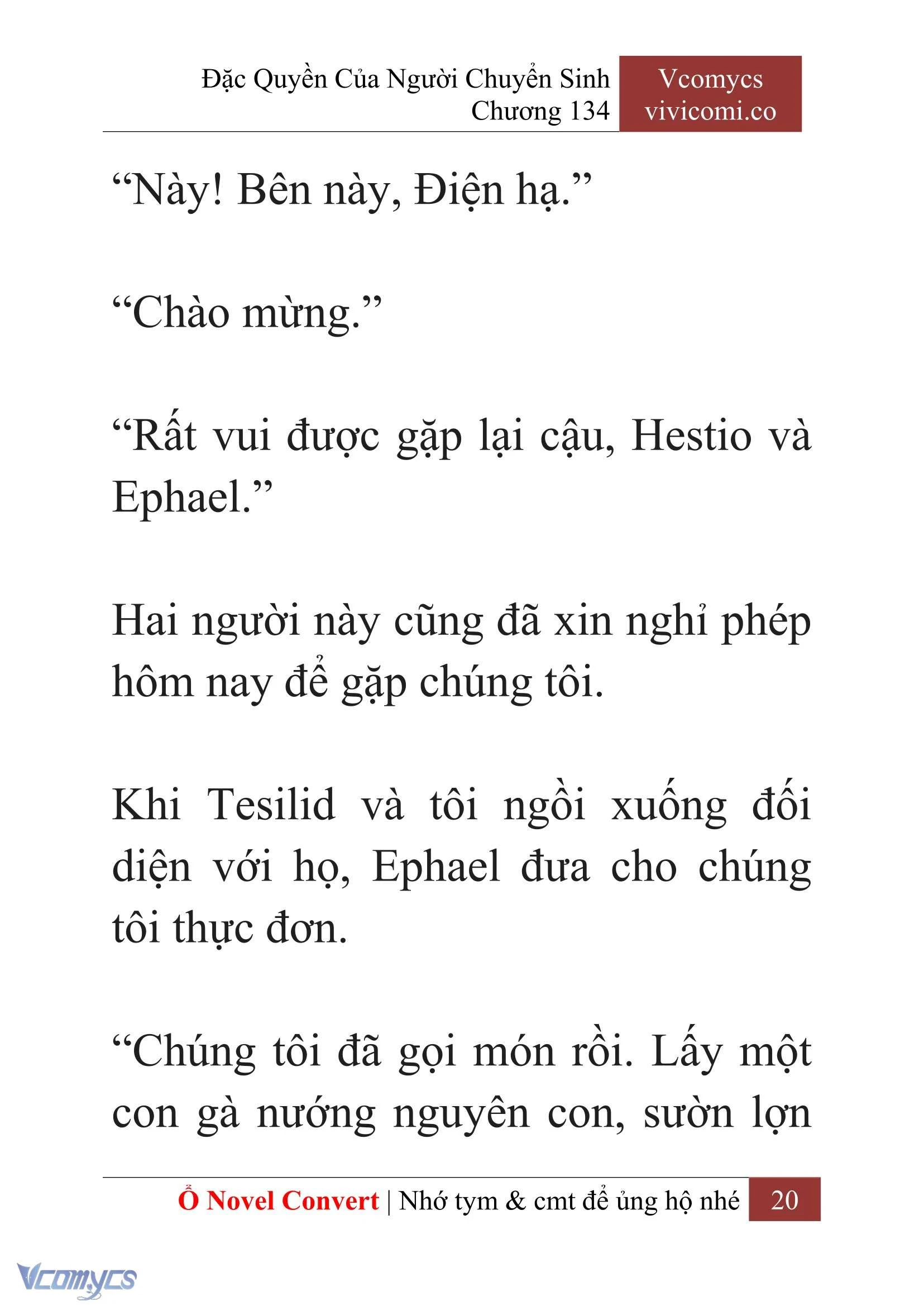 [Novel] Đặc Quyền Của Người Chuyển Sinh Chapter  134 - 22
