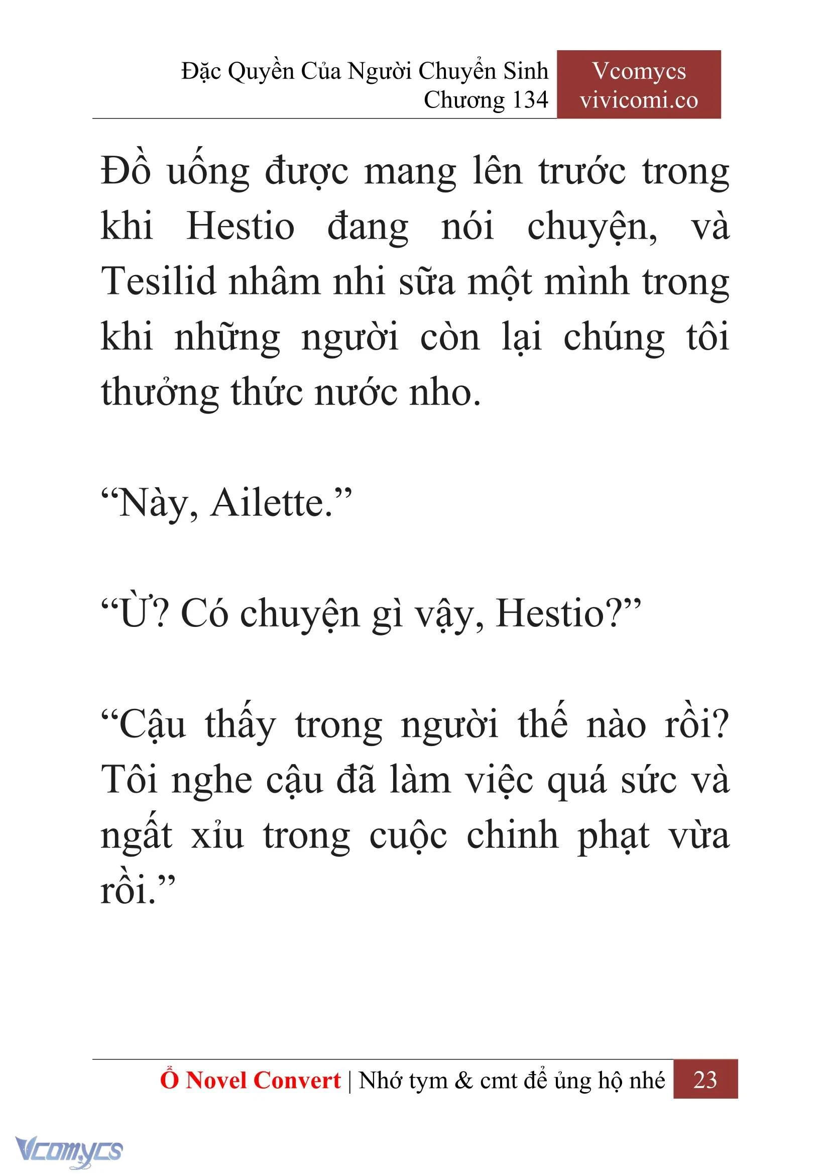 [Novel] Đặc Quyền Của Người Chuyển Sinh Chapter  134 - 25