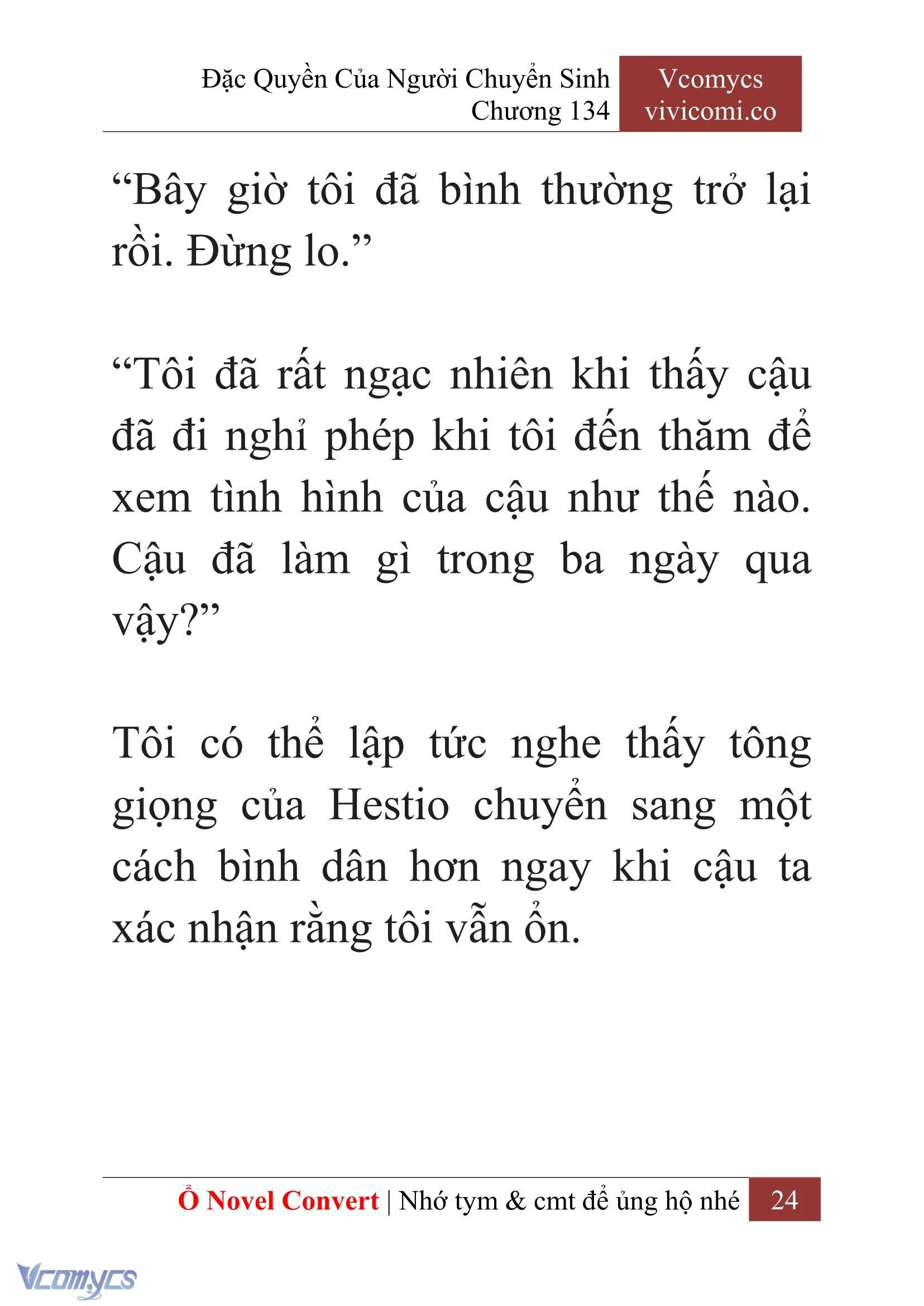 [Novel] Đặc Quyền Của Người Chuyển Sinh Chapter  134 - 26