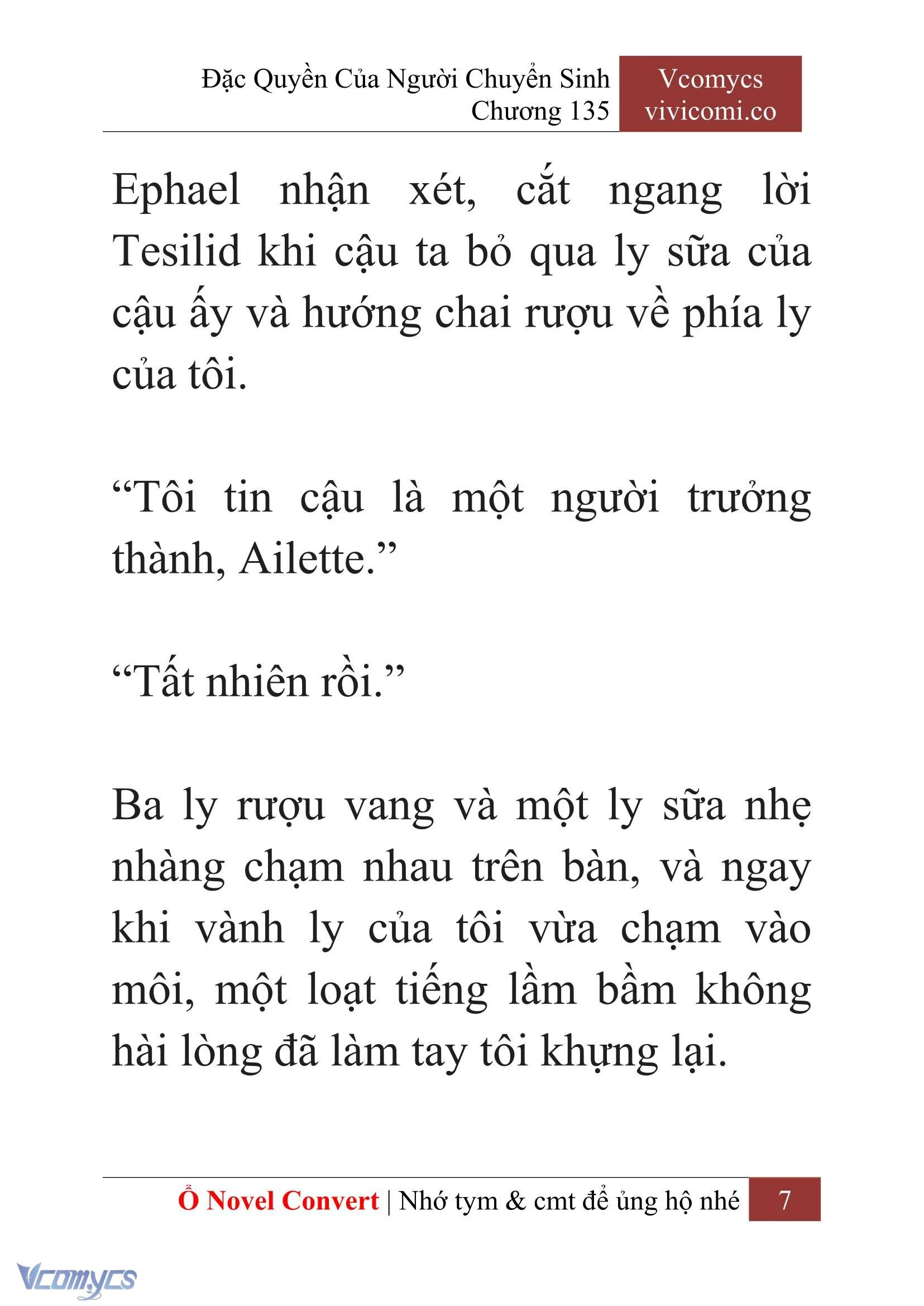 [Novel] Đặc Quyền Của Người Chuyển Sinh Chapter  135 - 9