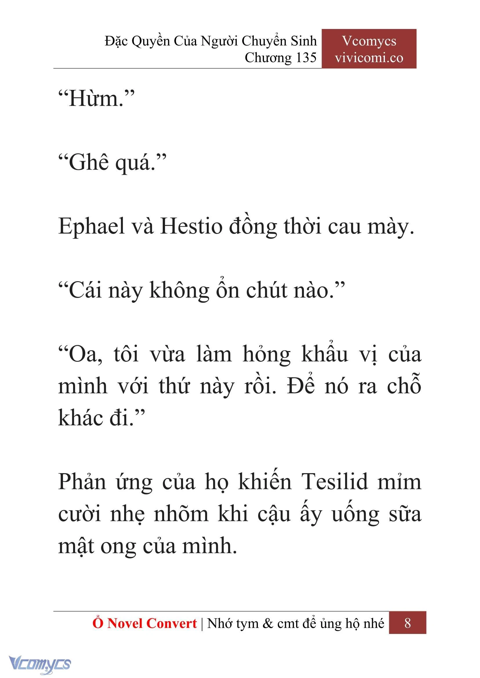 [Novel] Đặc Quyền Của Người Chuyển Sinh Chapter  135 - 10
