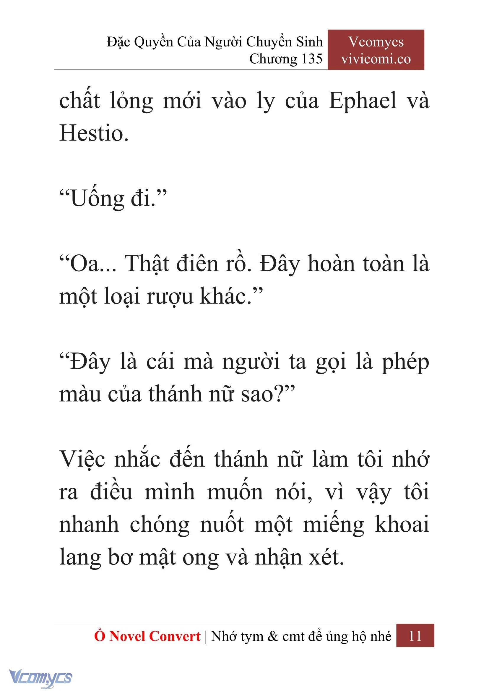 [Novel] Đặc Quyền Của Người Chuyển Sinh Chapter  135 - 13