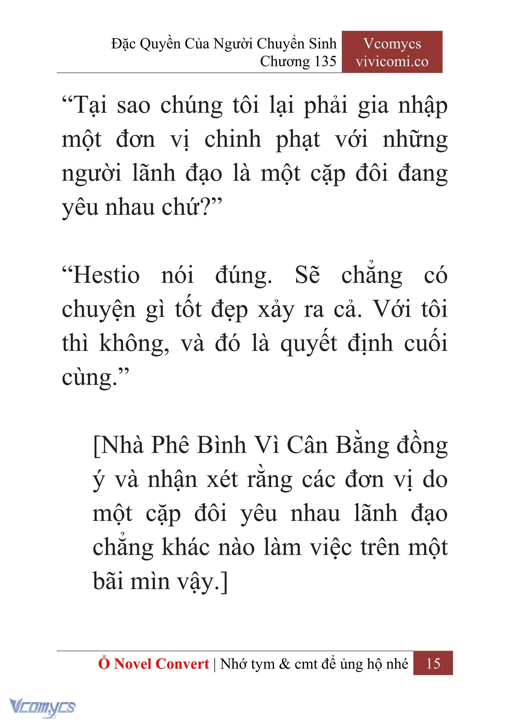 [Novel] Đặc Quyền Của Người Chuyển Sinh Chapter  135 - 17