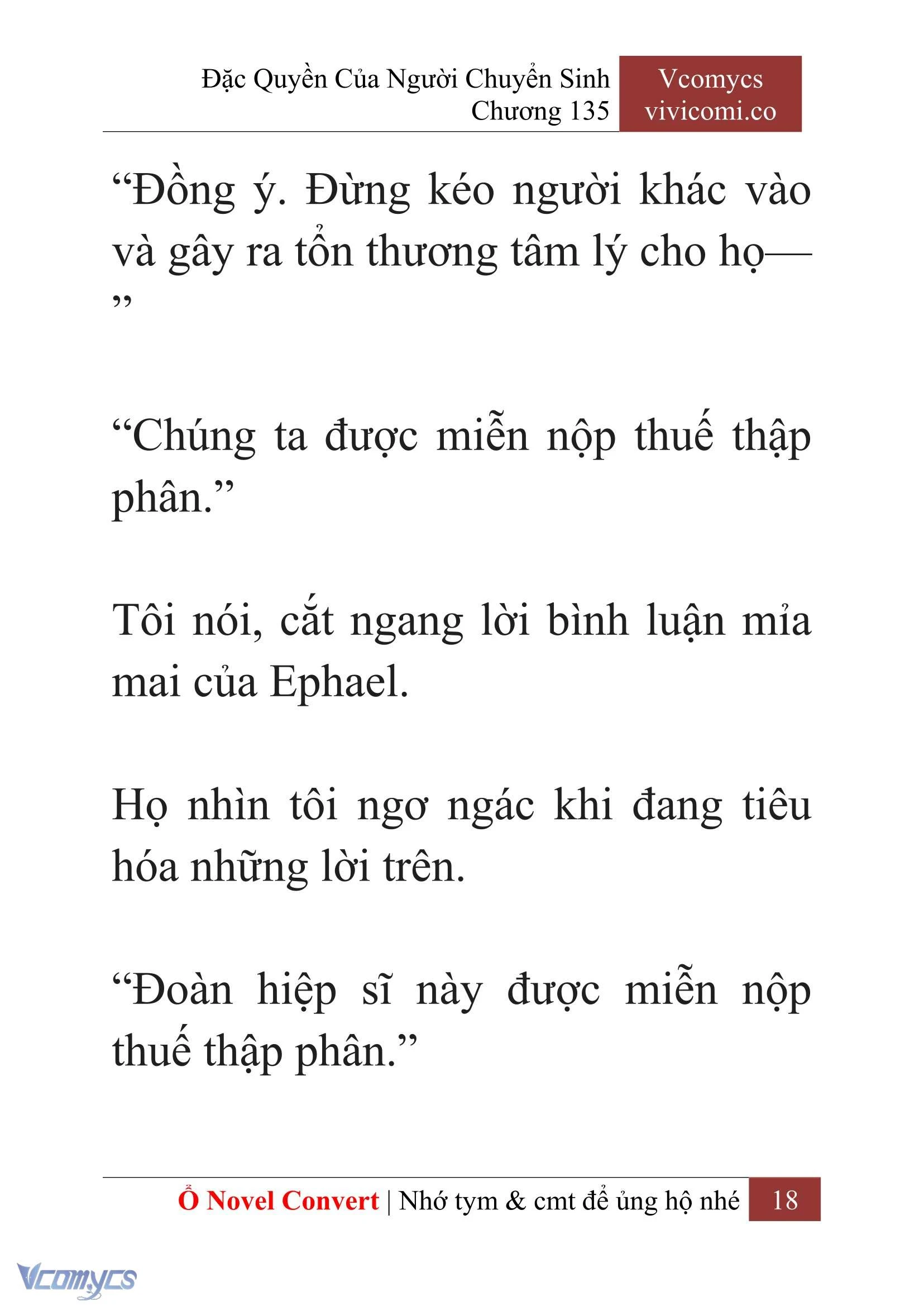 [Novel] Đặc Quyền Của Người Chuyển Sinh Chapter  135 - 20