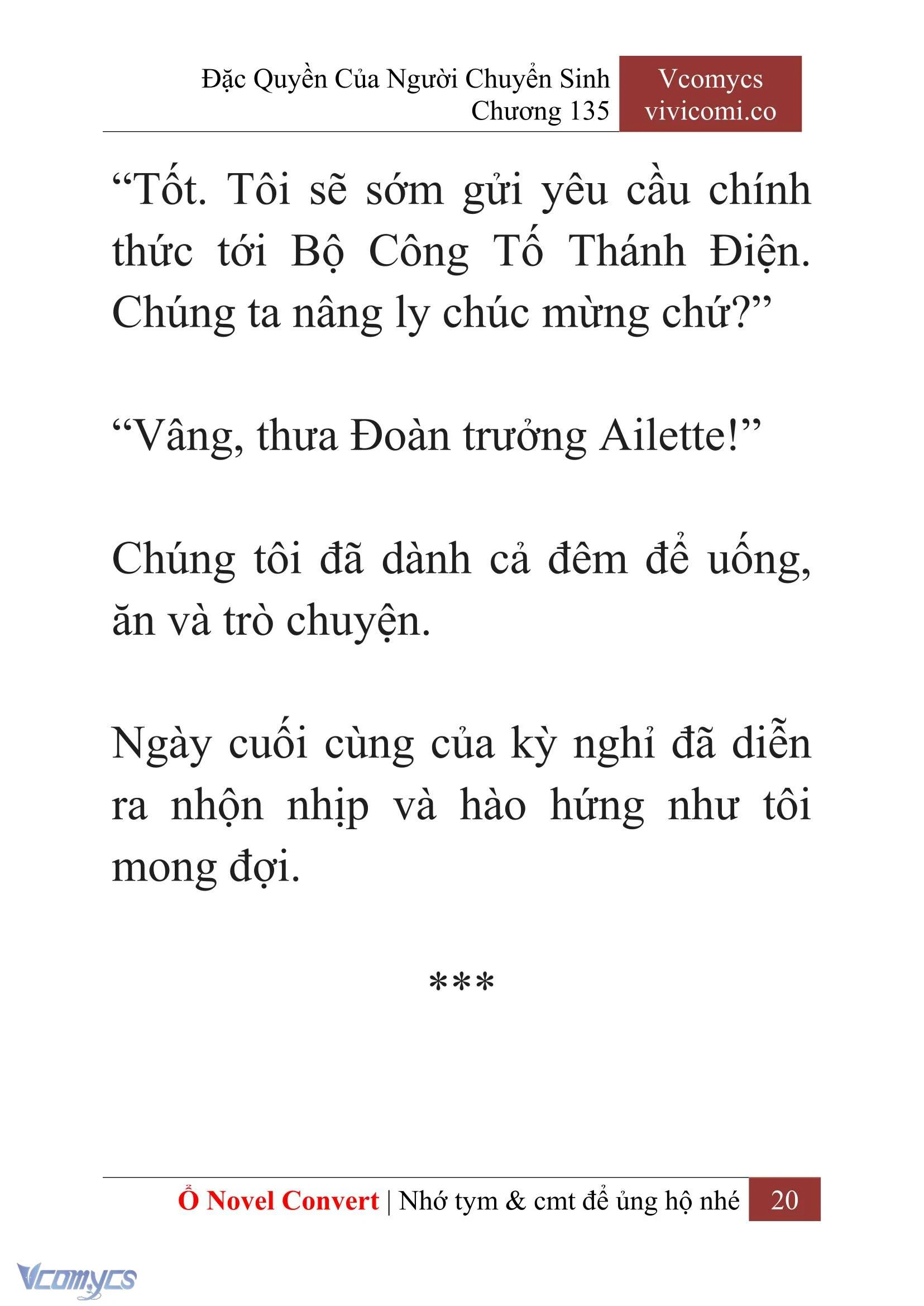 [Novel] Đặc Quyền Của Người Chuyển Sinh Chapter  135 - 22