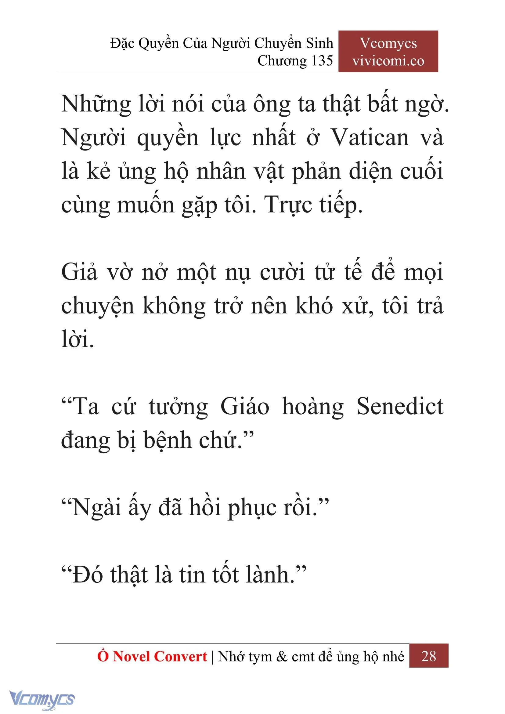 [Novel] Đặc Quyền Của Người Chuyển Sinh Chapter  135 - 30