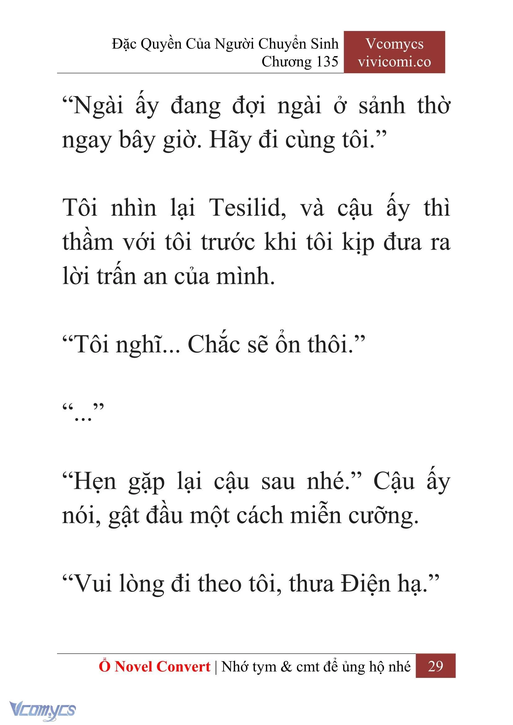 [Novel] Đặc Quyền Của Người Chuyển Sinh Chapter  135 - 31