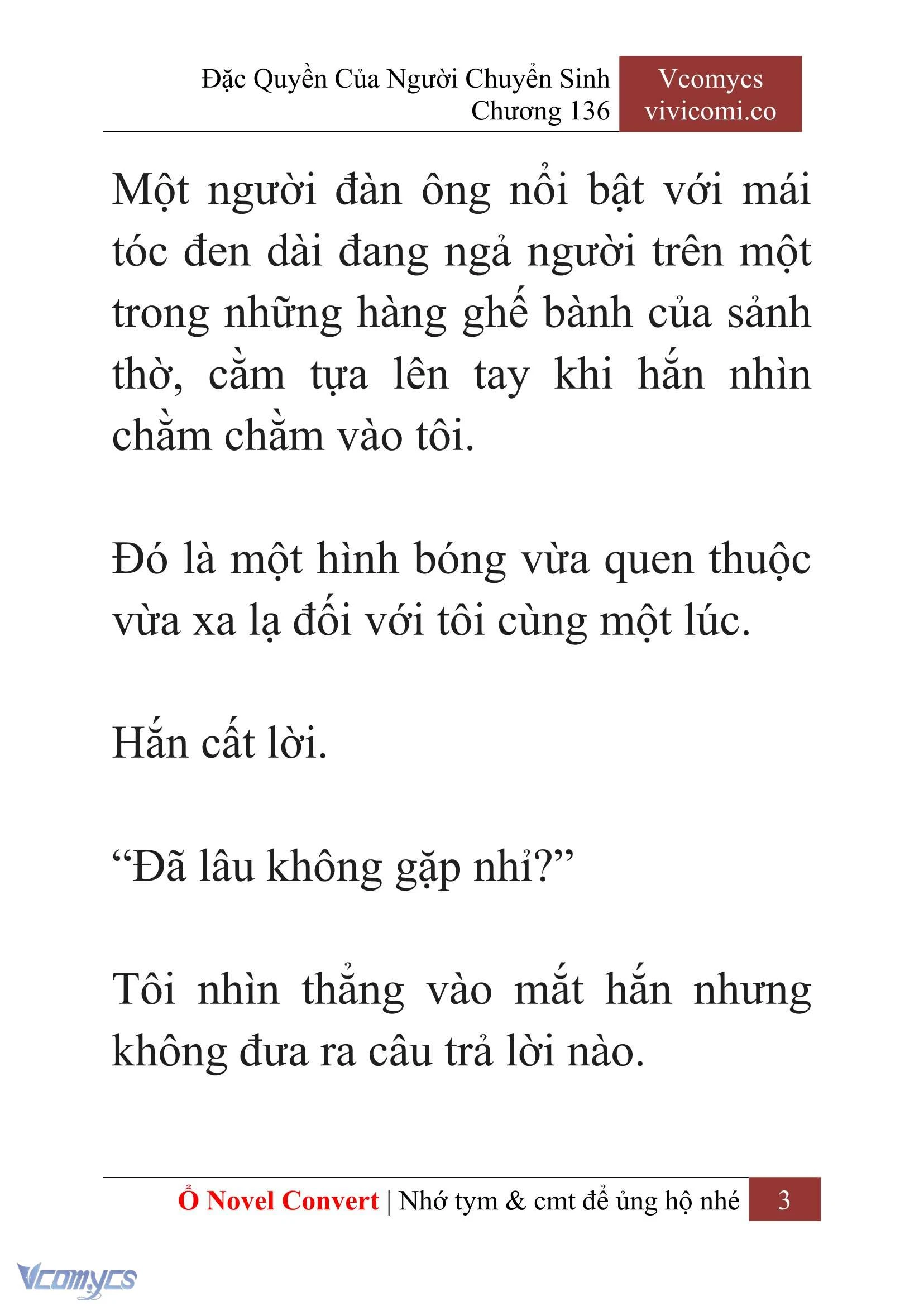 [Novel] Đặc Quyền Của Người Chuyển Sinh Chapter  136 - 5