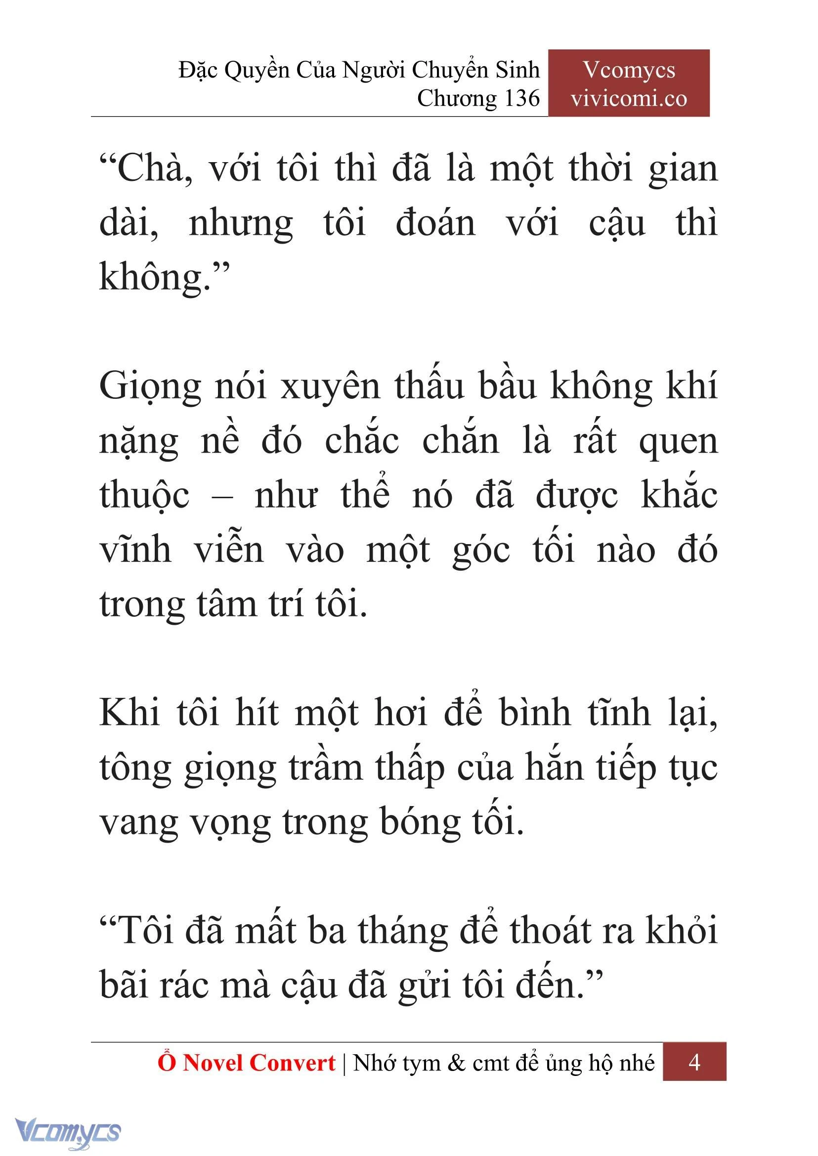 [Novel] Đặc Quyền Của Người Chuyển Sinh Chapter  136 - 6