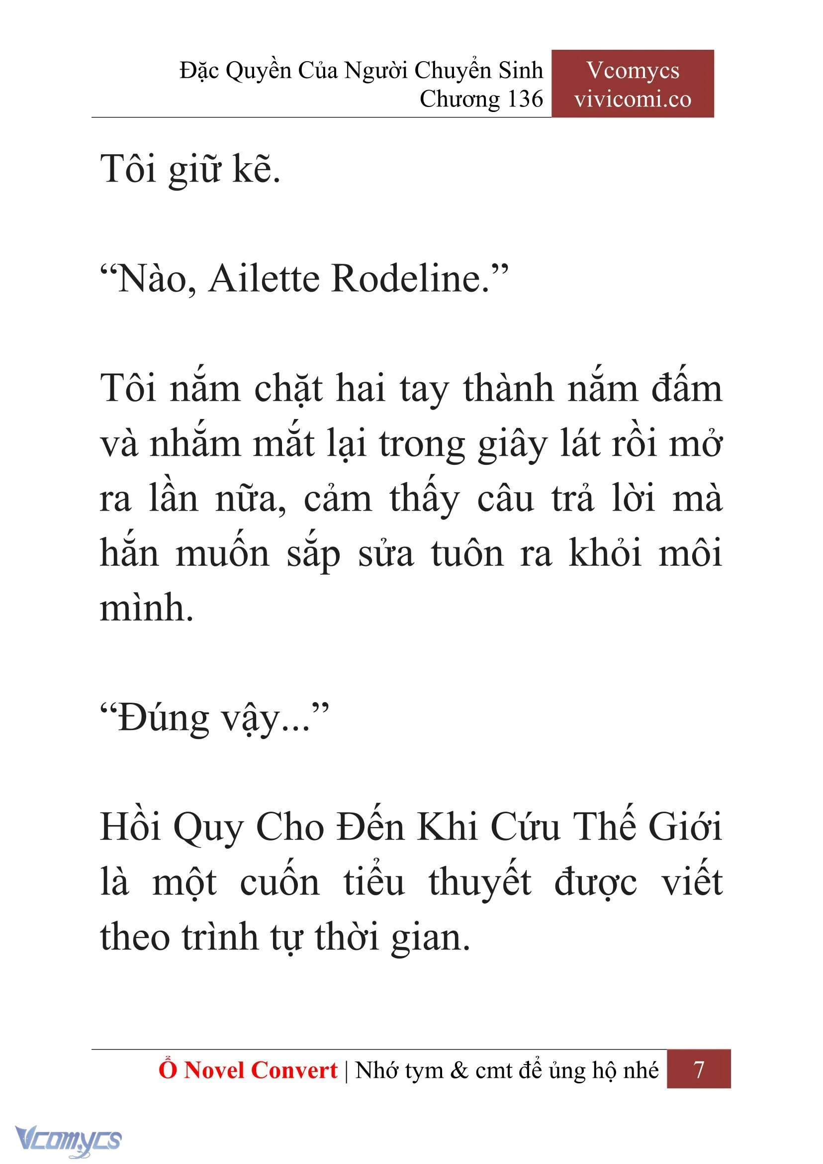 [Novel] Đặc Quyền Của Người Chuyển Sinh Chapter  136 - 9