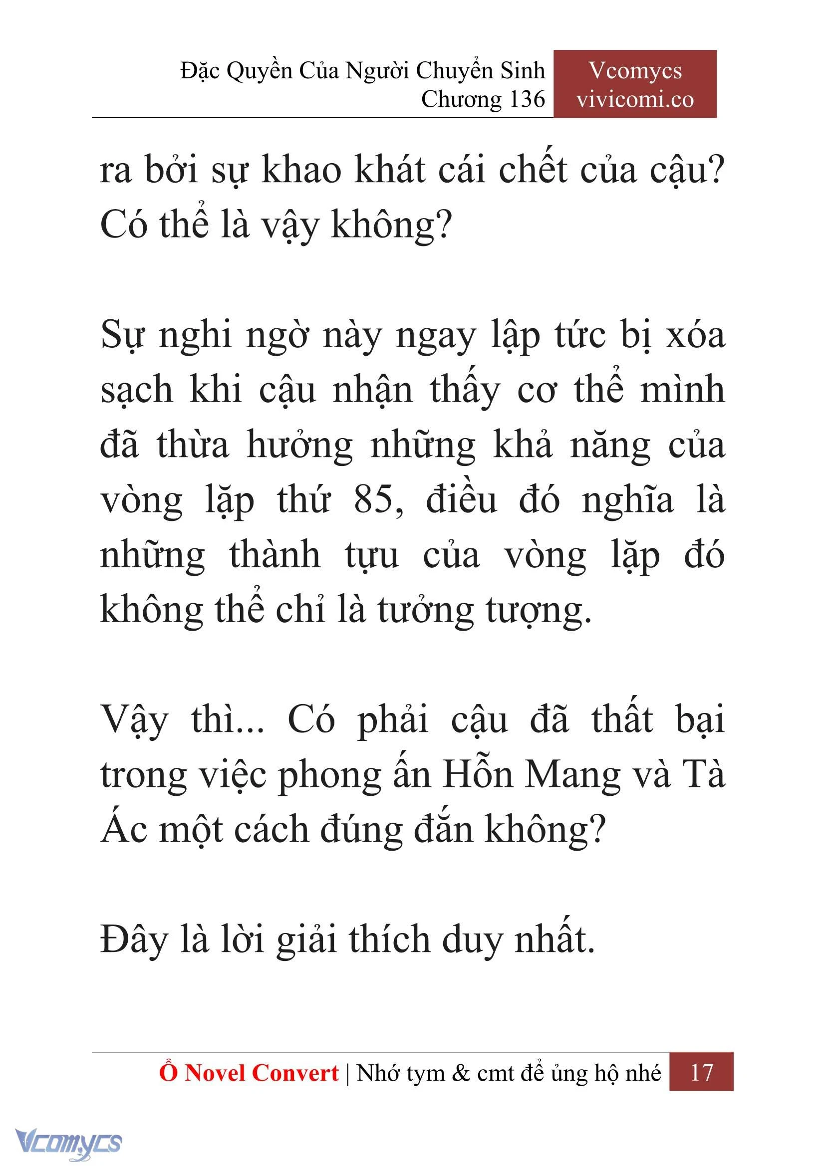 [Novel] Đặc Quyền Của Người Chuyển Sinh Chapter  136 - 19