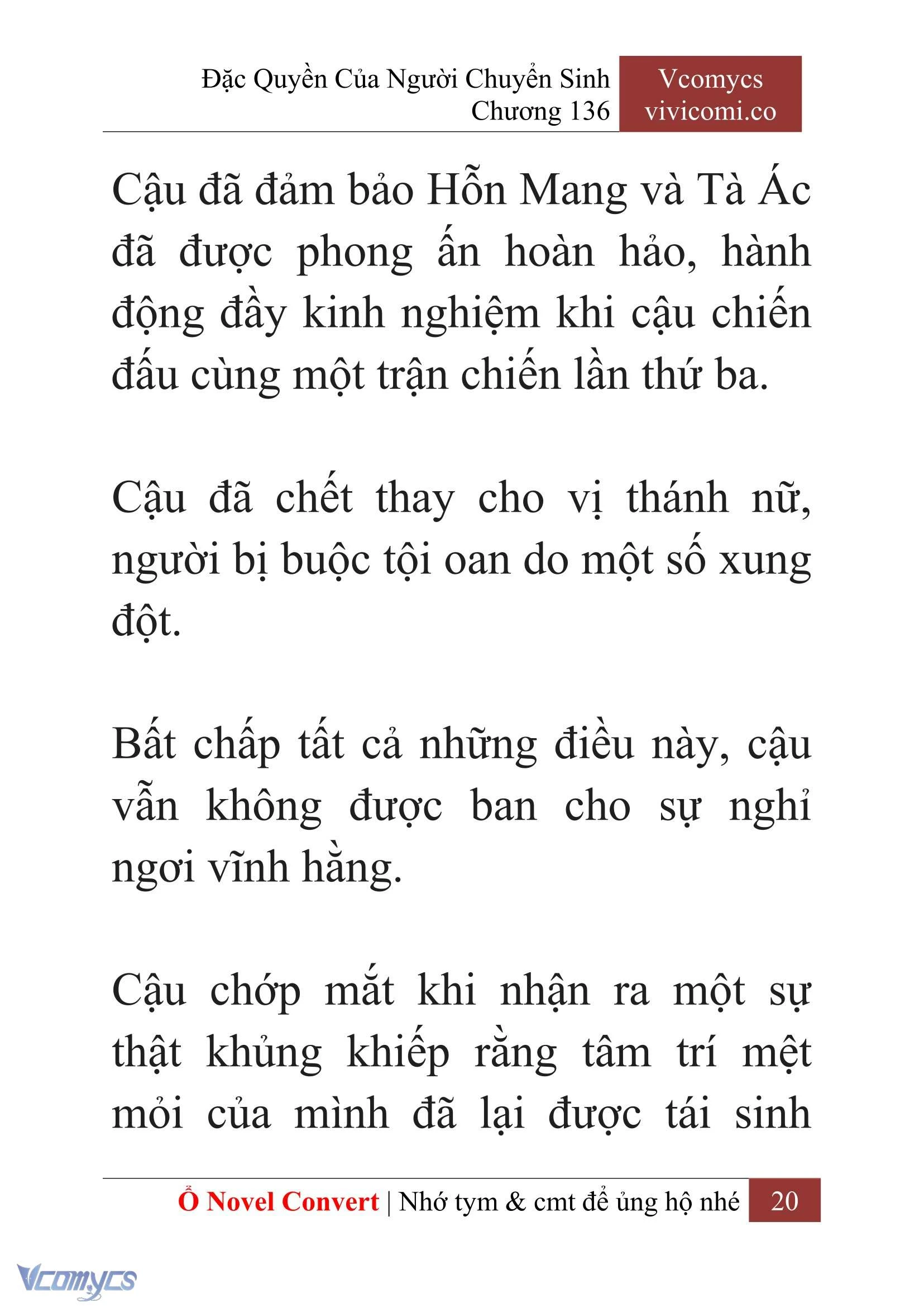 [Novel] Đặc Quyền Của Người Chuyển Sinh Chapter  136 - 22