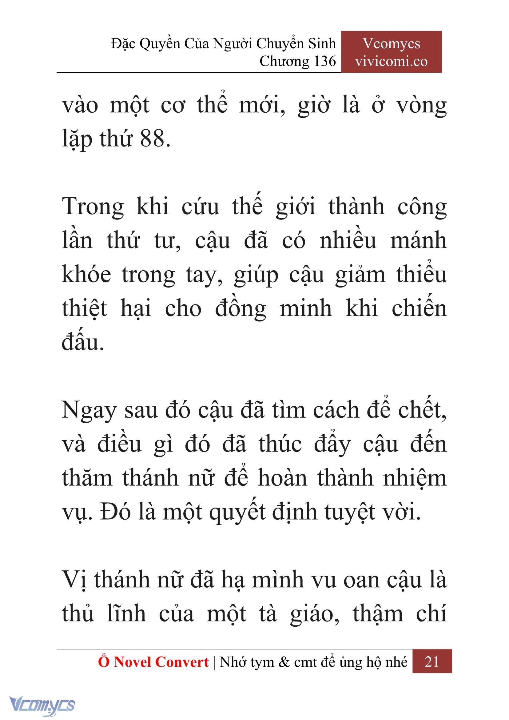 [Novel] Đặc Quyền Của Người Chuyển Sinh Chapter  136 - 23