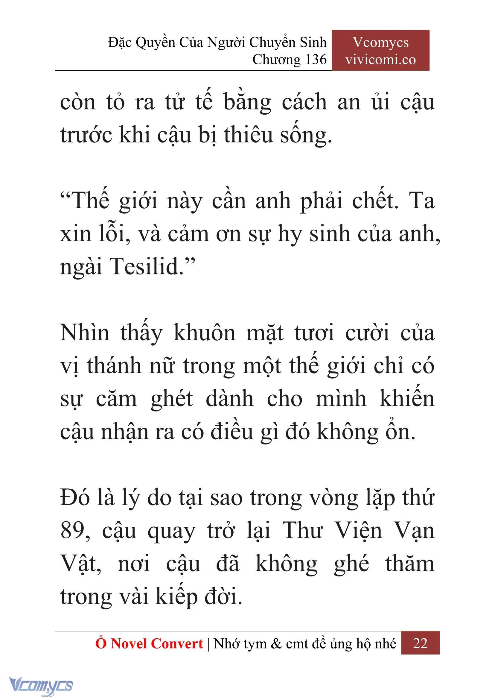 [Novel] Đặc Quyền Của Người Chuyển Sinh Chapter  136 - 24