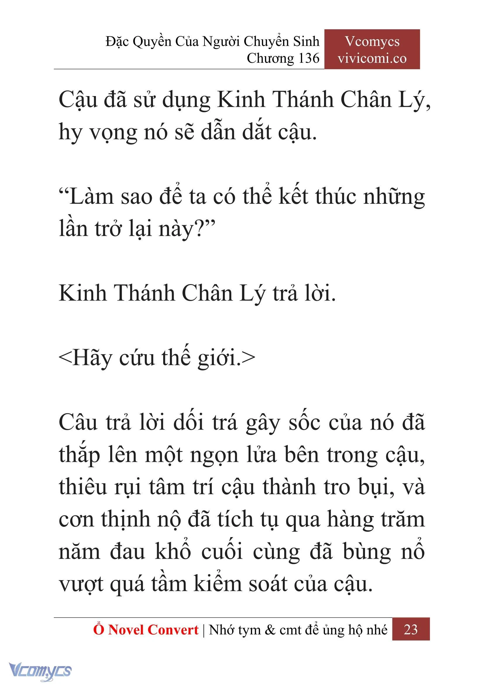 [Novel] Đặc Quyền Của Người Chuyển Sinh Chapter  136 - 25