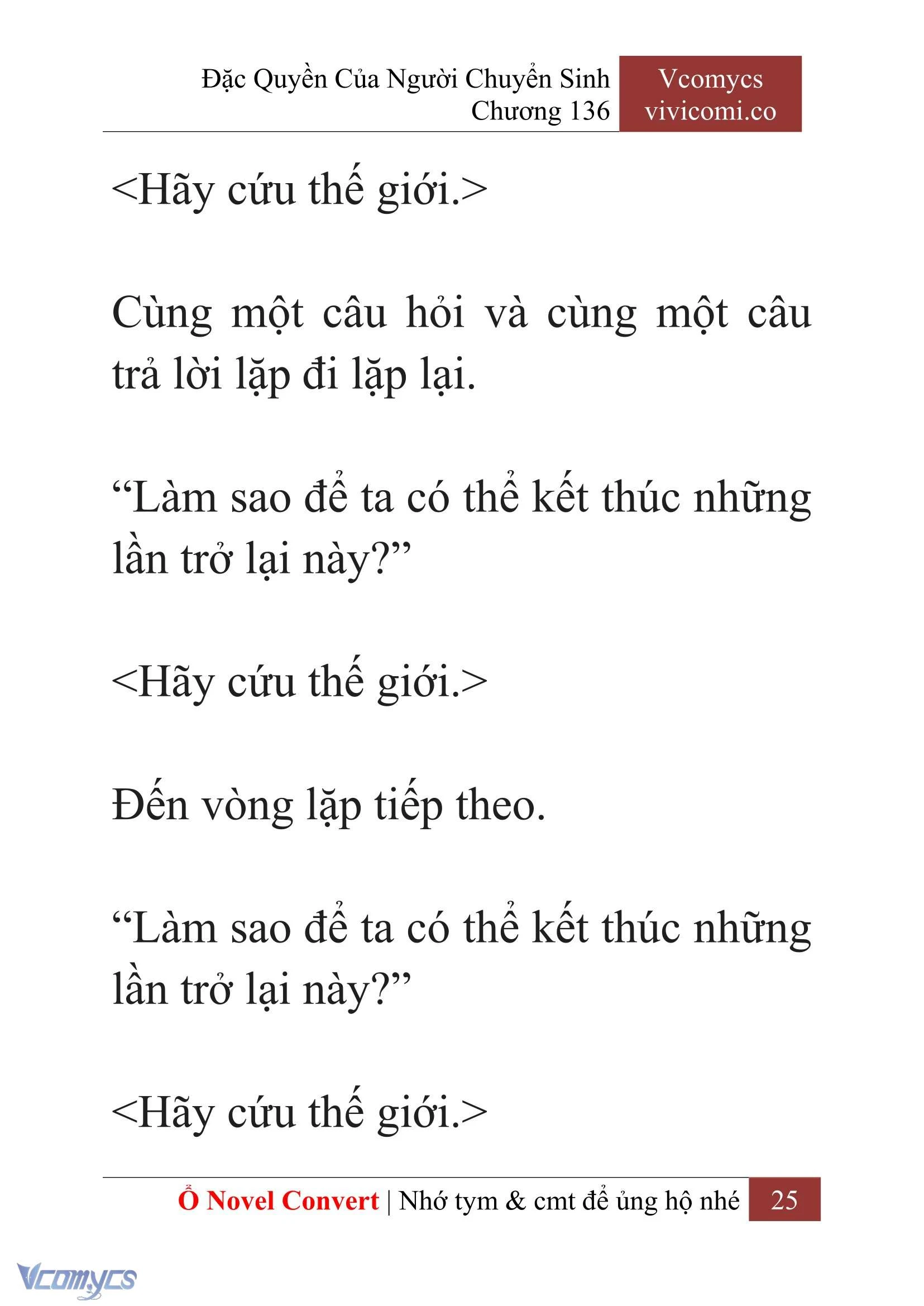 [Novel] Đặc Quyền Của Người Chuyển Sinh Chapter  136 - 27