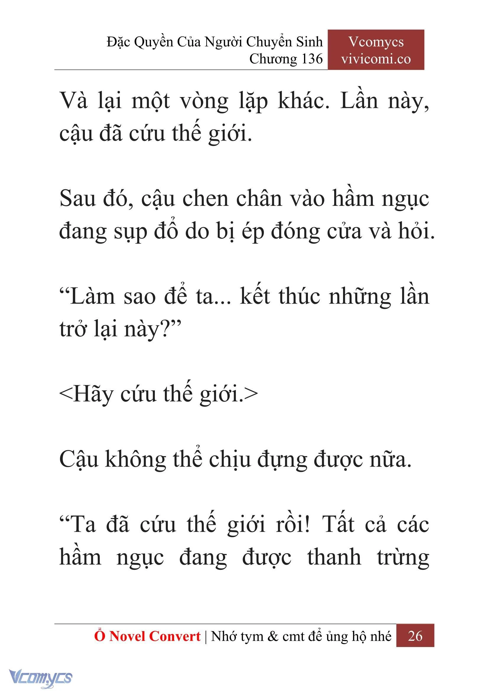 [Novel] Đặc Quyền Của Người Chuyển Sinh Chapter  136 - 28