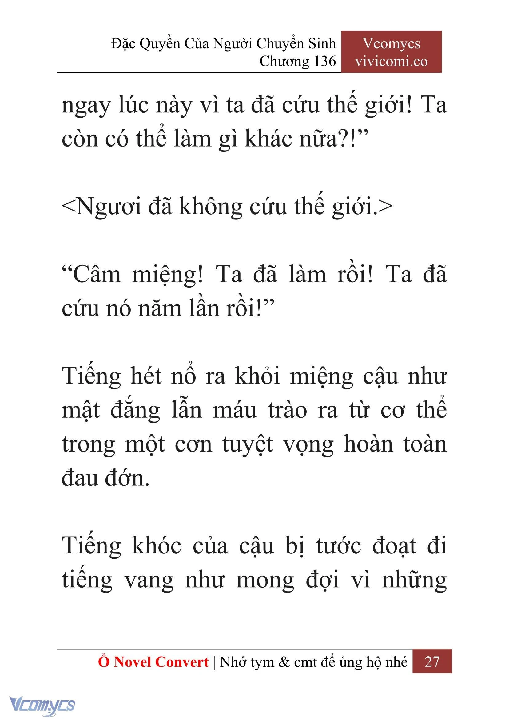 [Novel] Đặc Quyền Của Người Chuyển Sinh Chapter  136 - 29