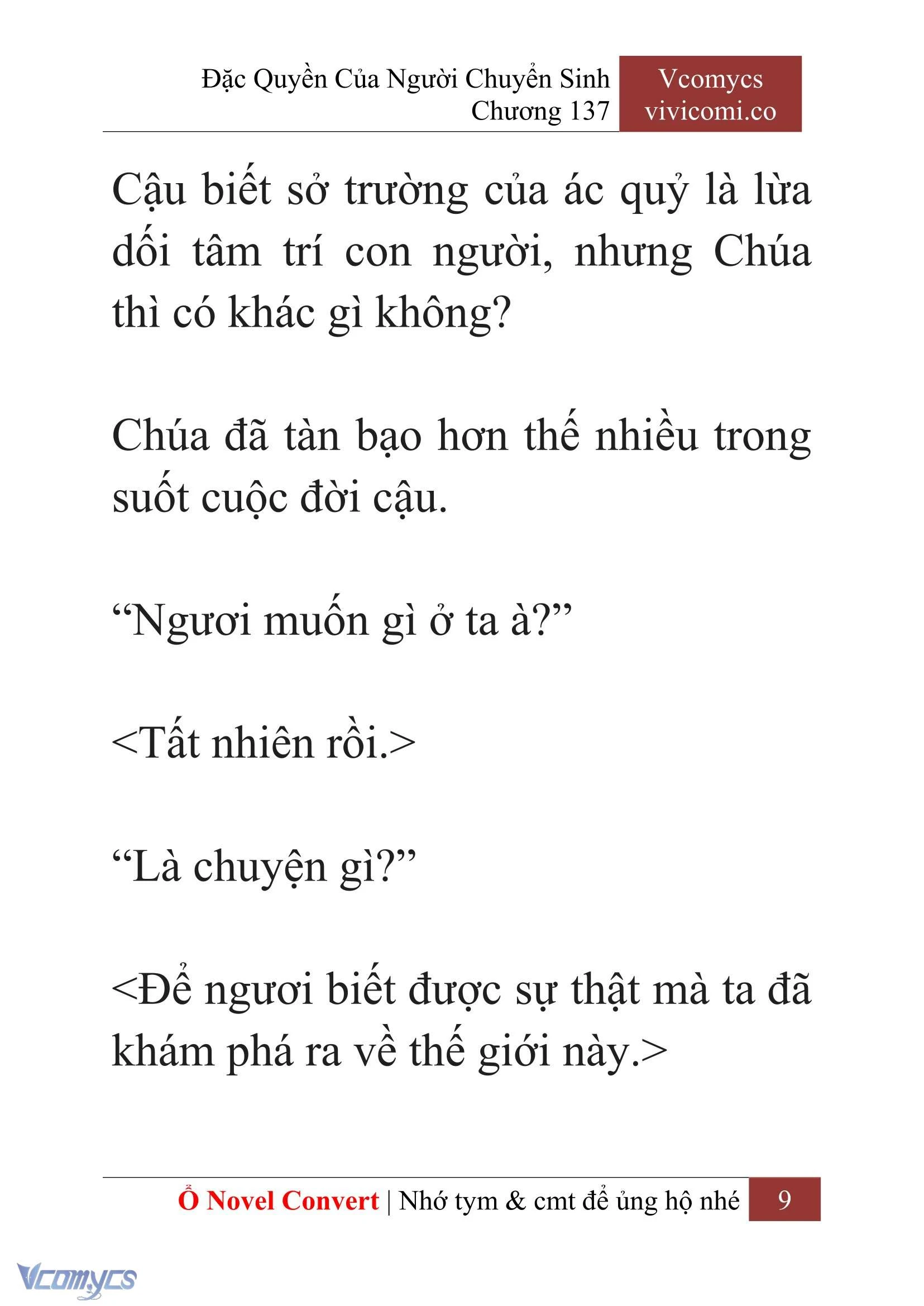 [Novel] Đặc Quyền Của Người Chuyển Sinh Chapter  137 - 11