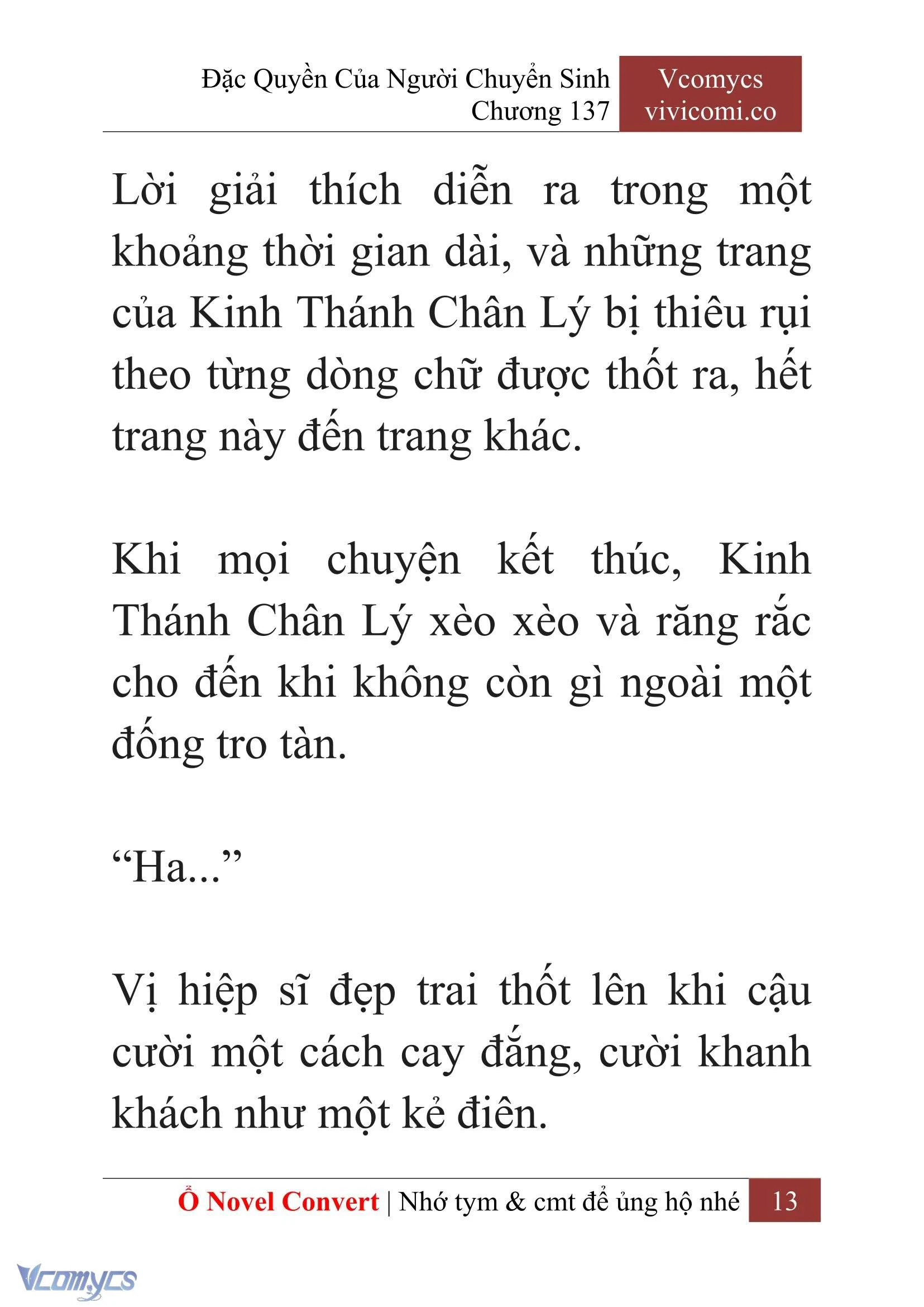 [Novel] Đặc Quyền Của Người Chuyển Sinh Chapter  137 - 15