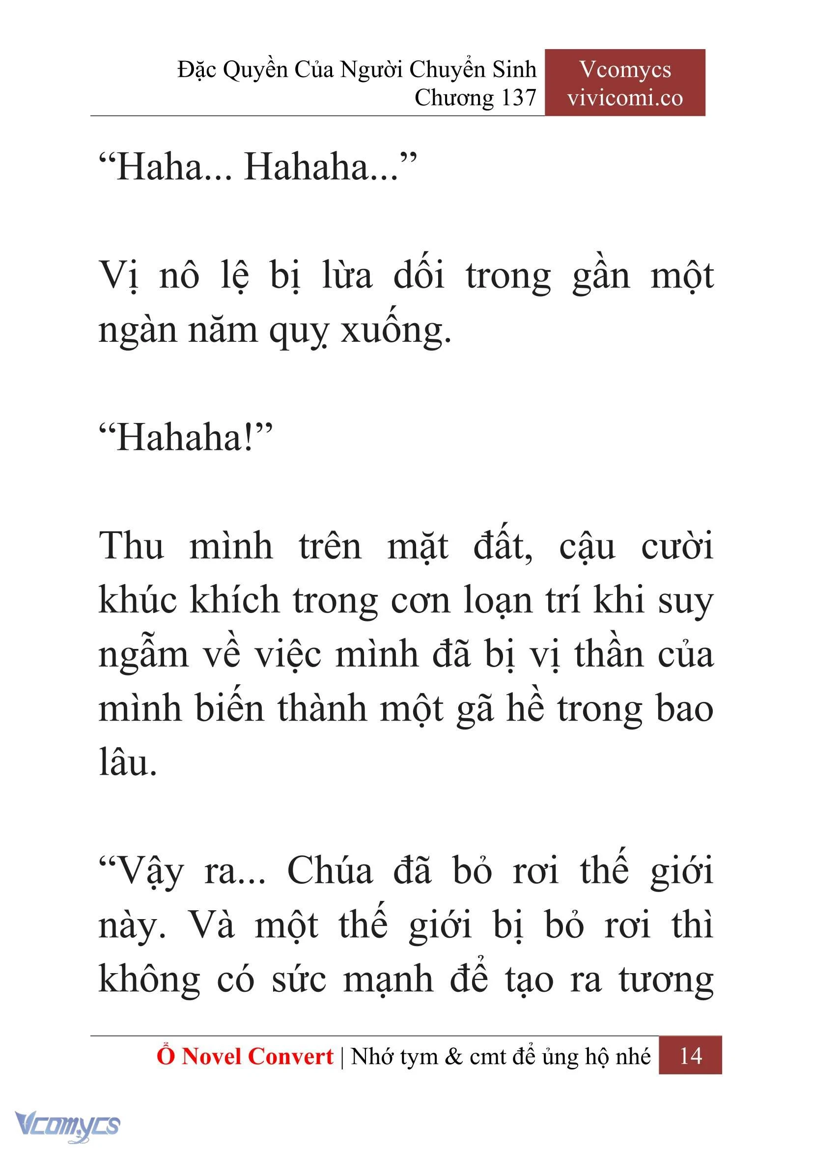 [Novel] Đặc Quyền Của Người Chuyển Sinh Chapter  137 - 16