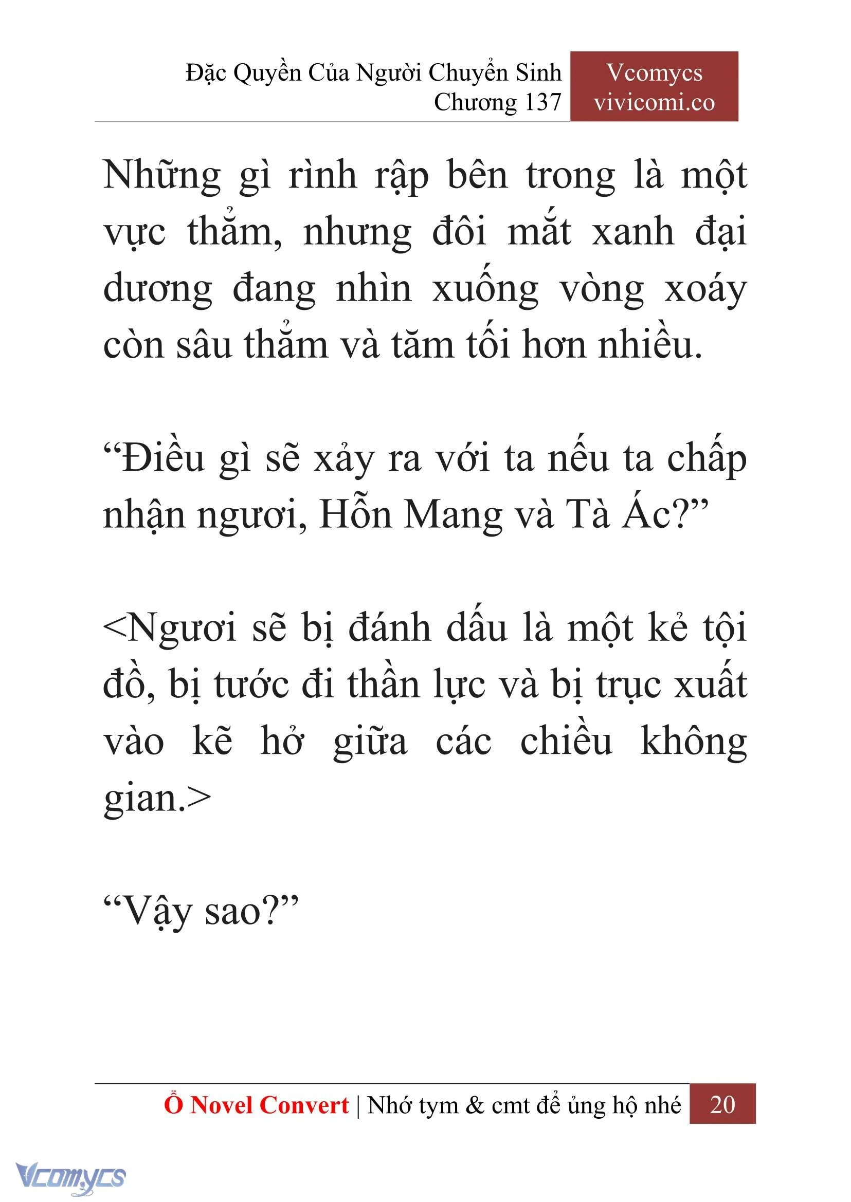 [Novel] Đặc Quyền Của Người Chuyển Sinh Chapter  137 - 22