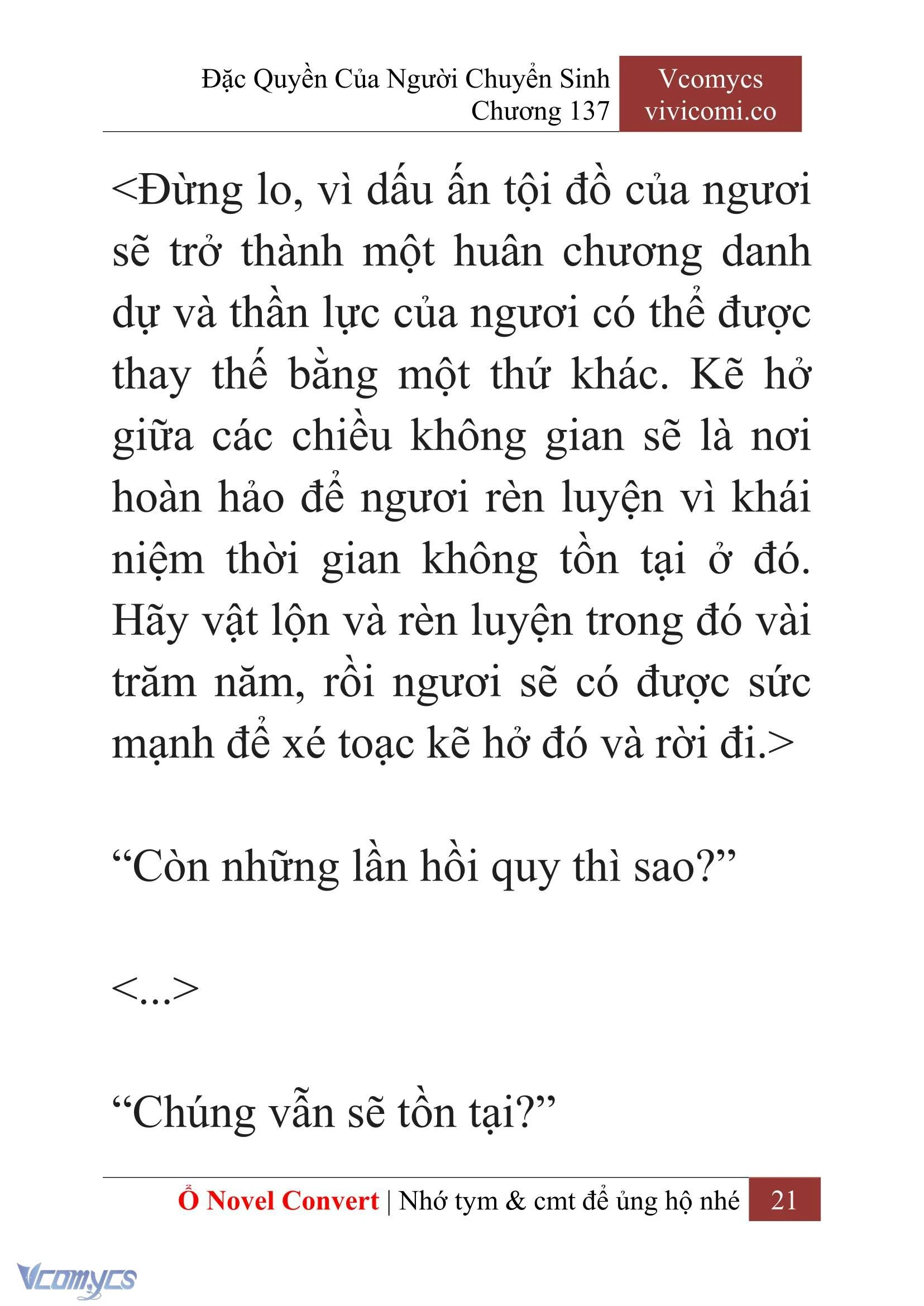 [Novel] Đặc Quyền Của Người Chuyển Sinh Chapter  137 - 23