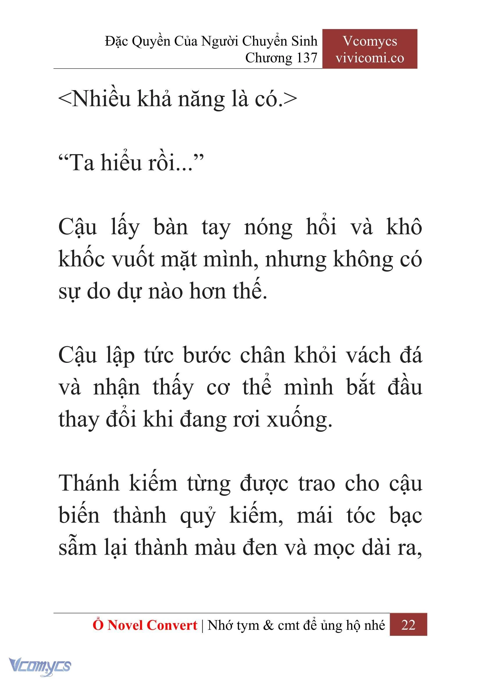 [Novel] Đặc Quyền Của Người Chuyển Sinh Chapter  137 - 24