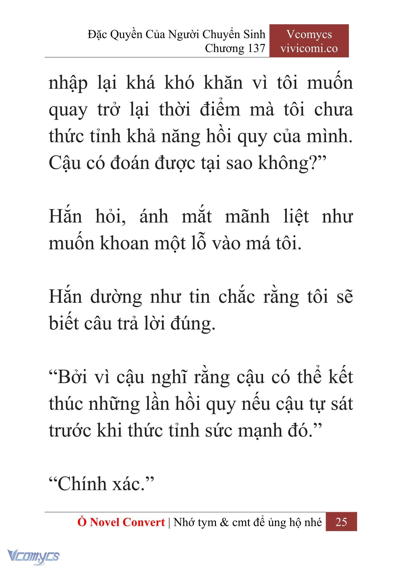 [Novel] Đặc Quyền Của Người Chuyển Sinh Chapter  137 - 27