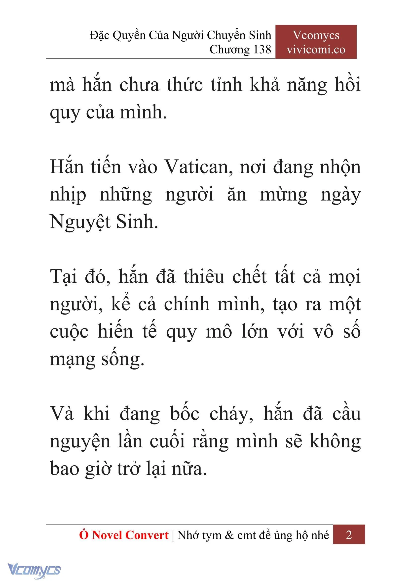 [Novel] Đặc Quyền Của Người Chuyển Sinh Chapter  138 - 4