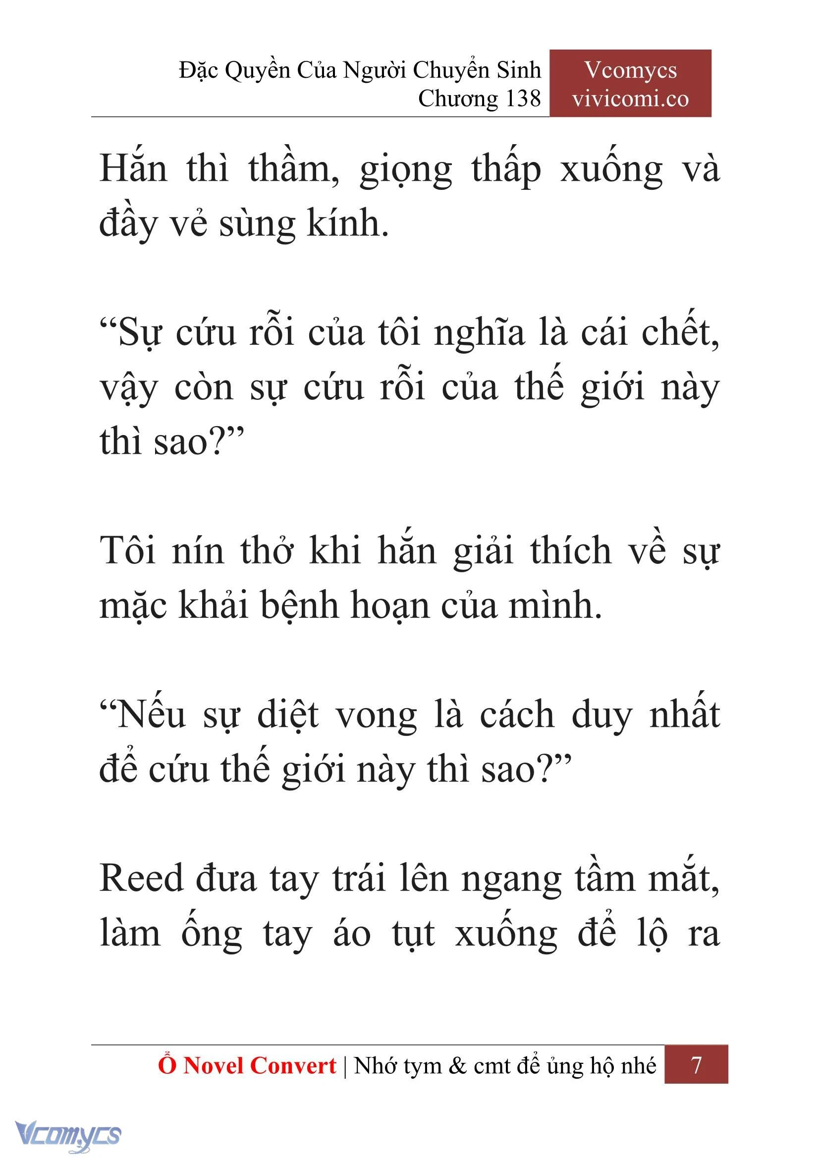 [Novel] Đặc Quyền Của Người Chuyển Sinh Chapter  138 - 9