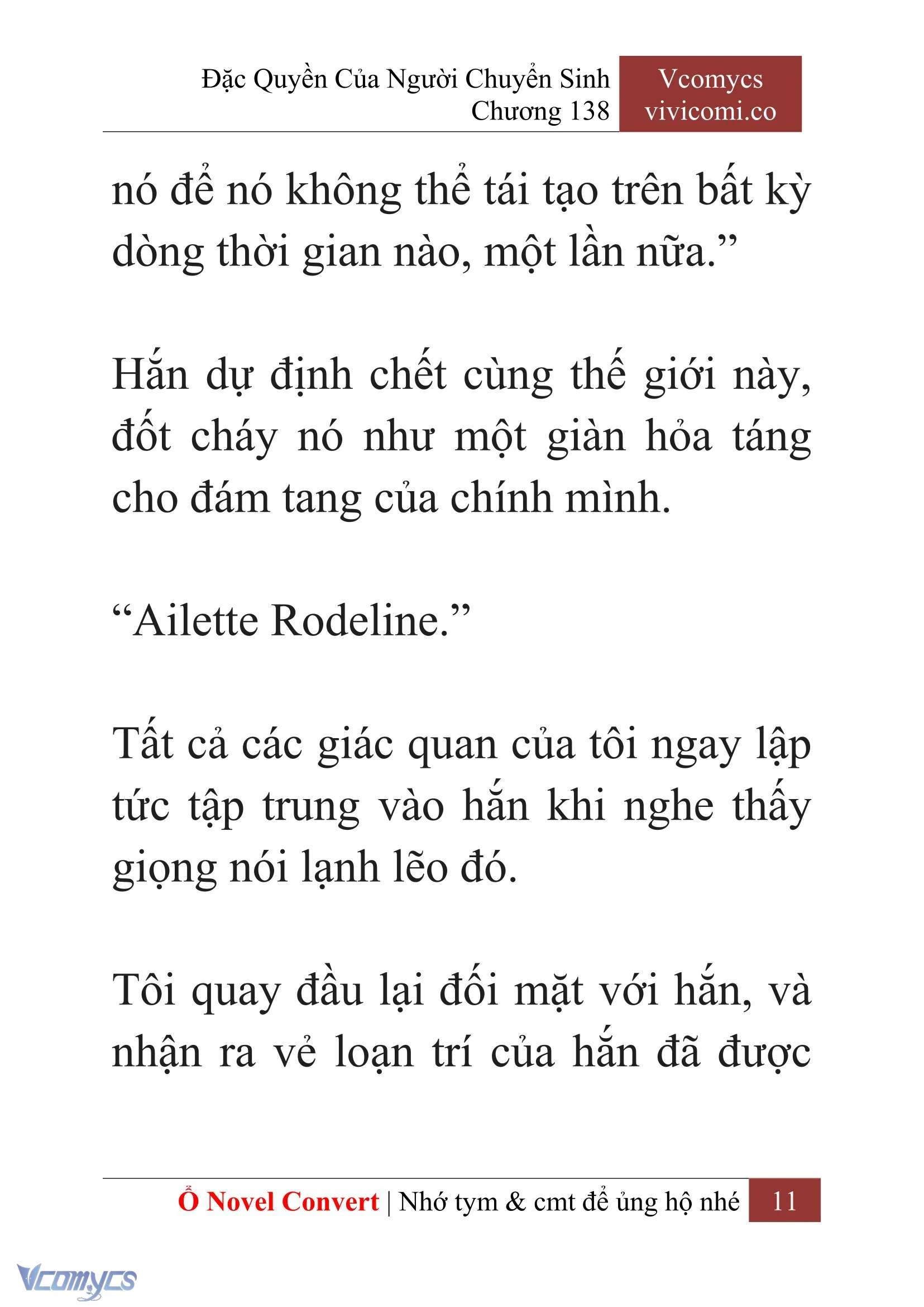 [Novel] Đặc Quyền Của Người Chuyển Sinh Chapter  138 - 13