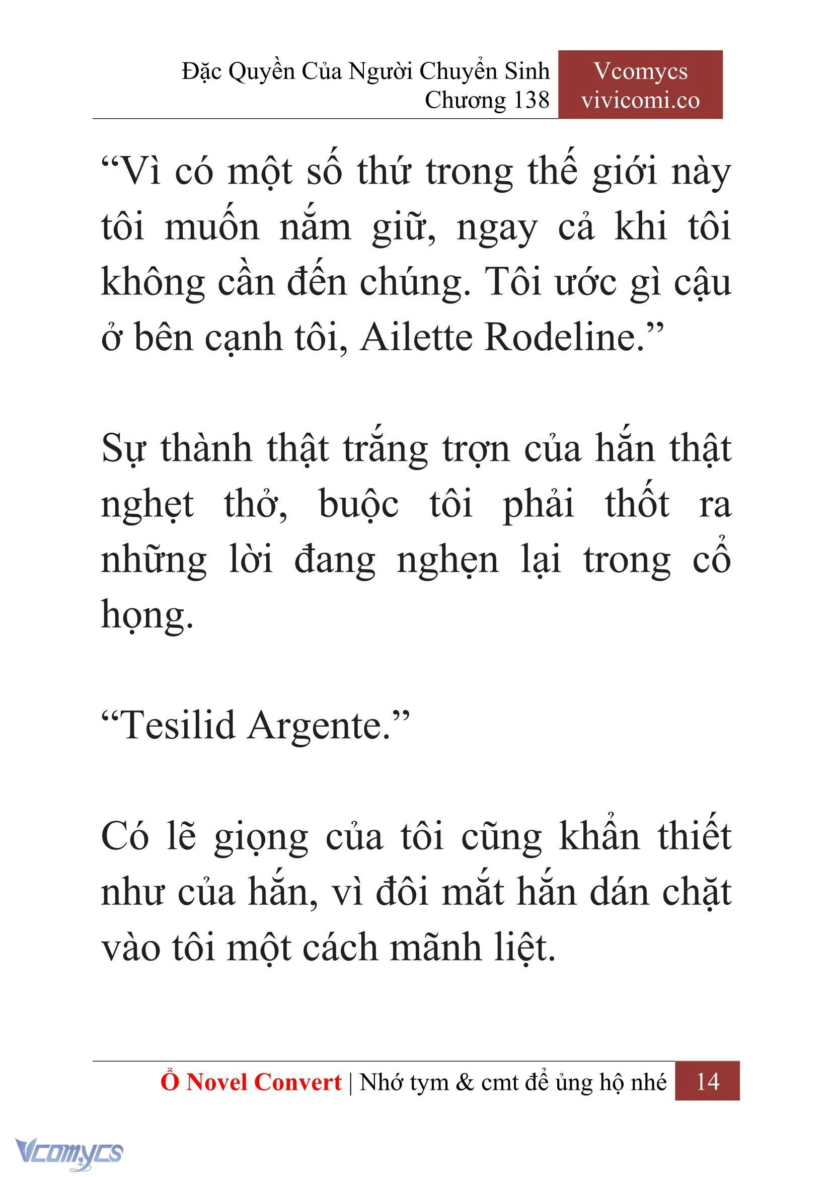 [Novel] Đặc Quyền Của Người Chuyển Sinh Chapter  138 - 16