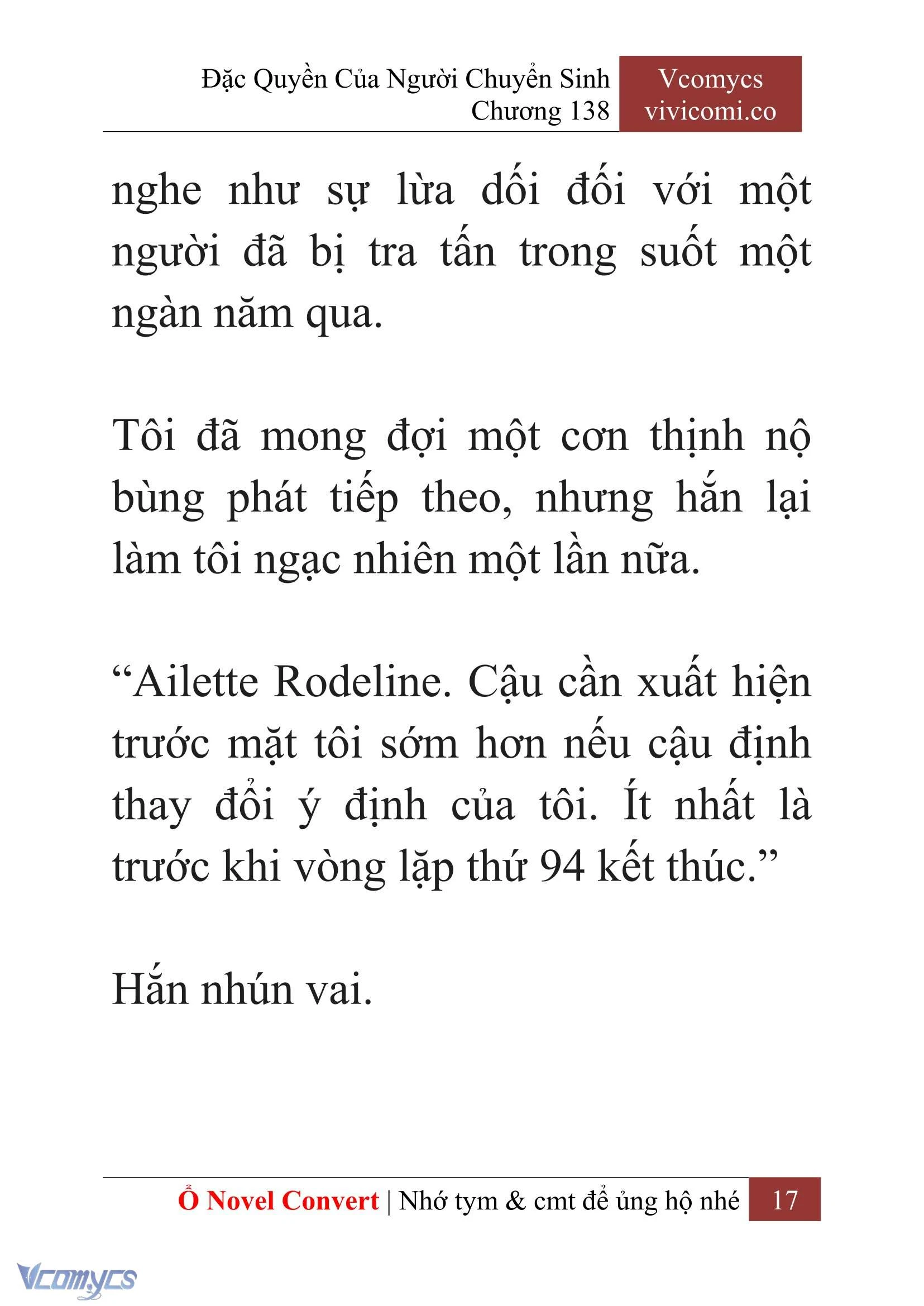 [Novel] Đặc Quyền Của Người Chuyển Sinh Chapter  138 - 19