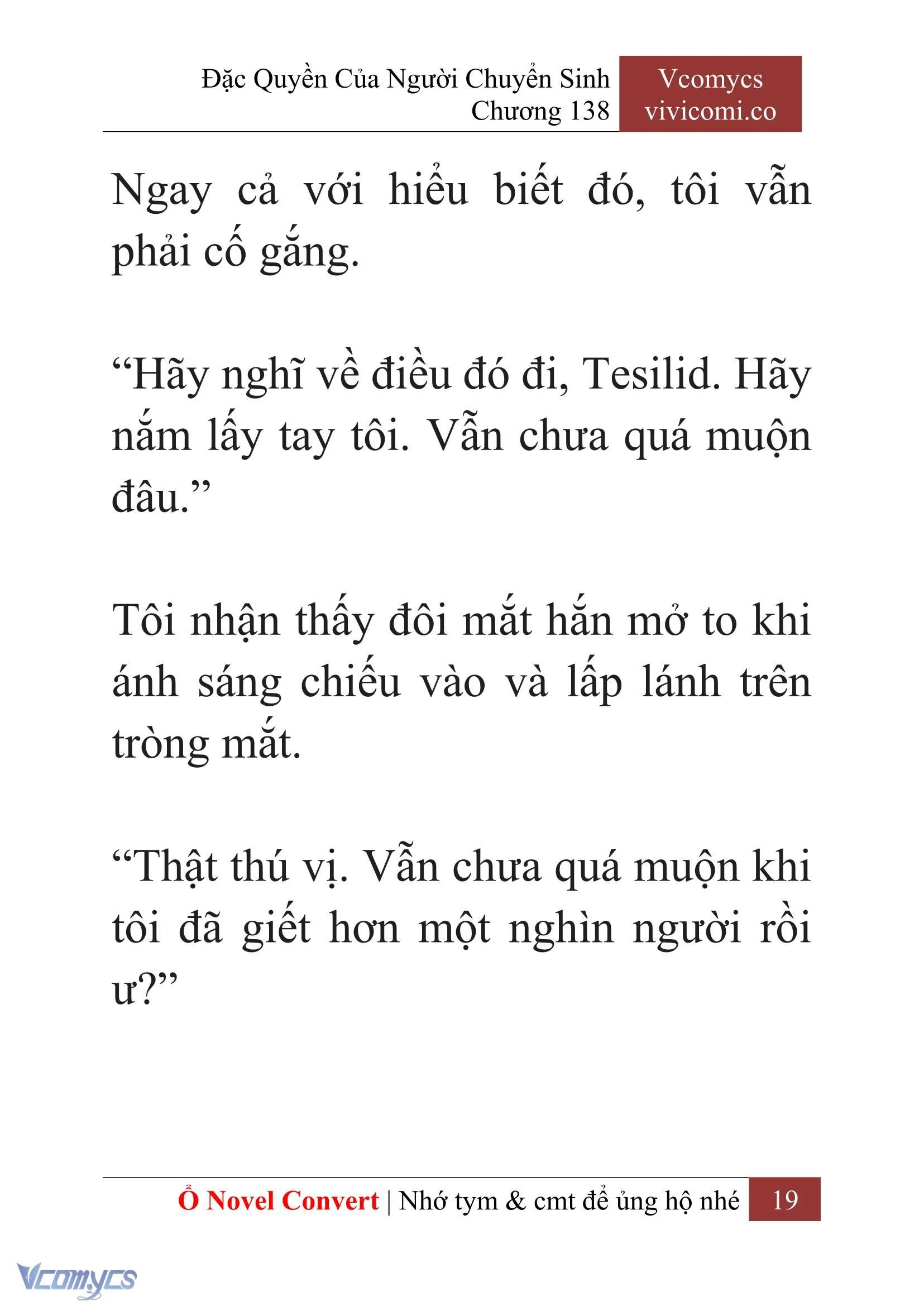 [Novel] Đặc Quyền Của Người Chuyển Sinh Chapter  138 - 21