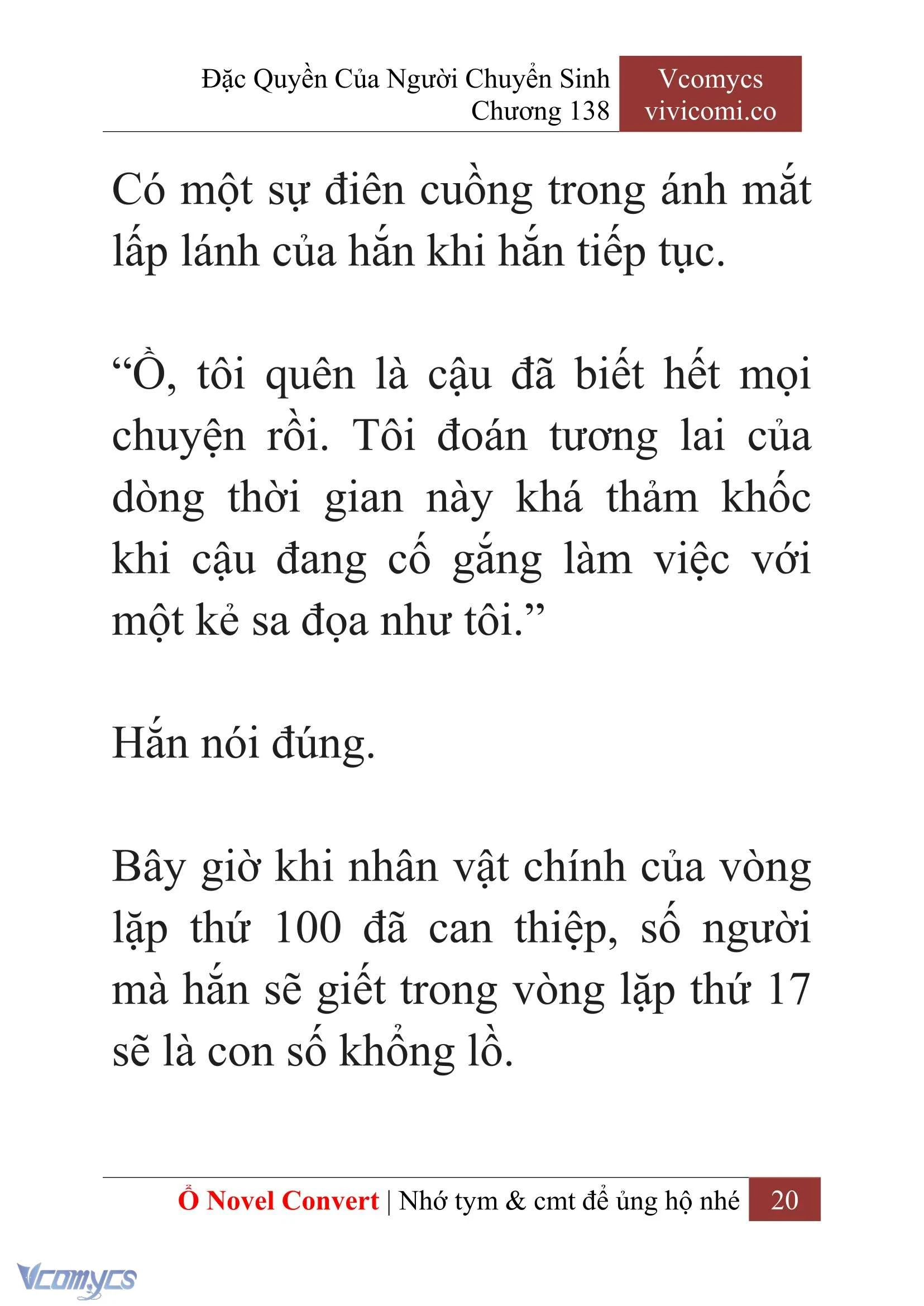 [Novel] Đặc Quyền Của Người Chuyển Sinh Chapter  138 - 22
