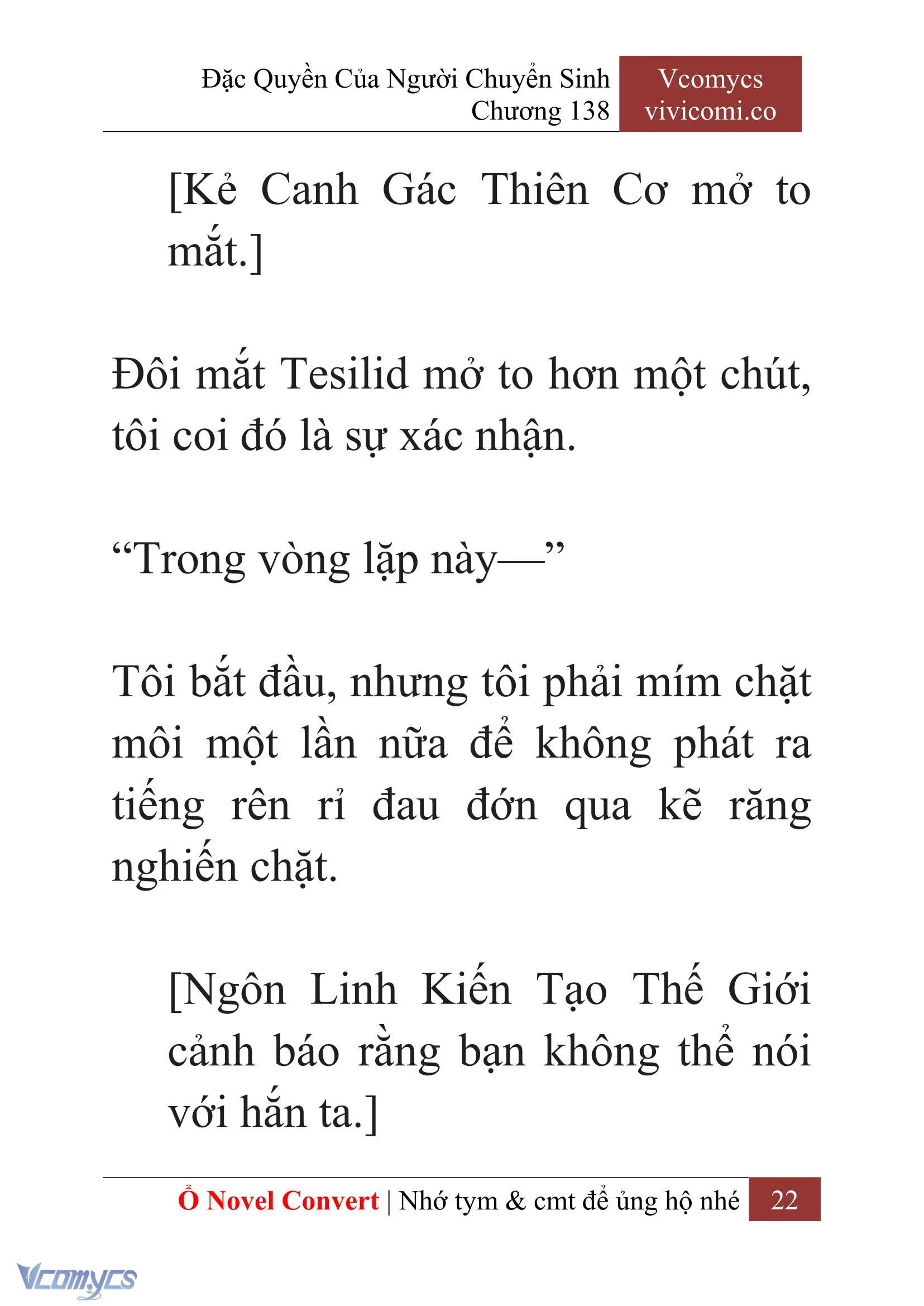 [Novel] Đặc Quyền Của Người Chuyển Sinh Chapter  138 - 24