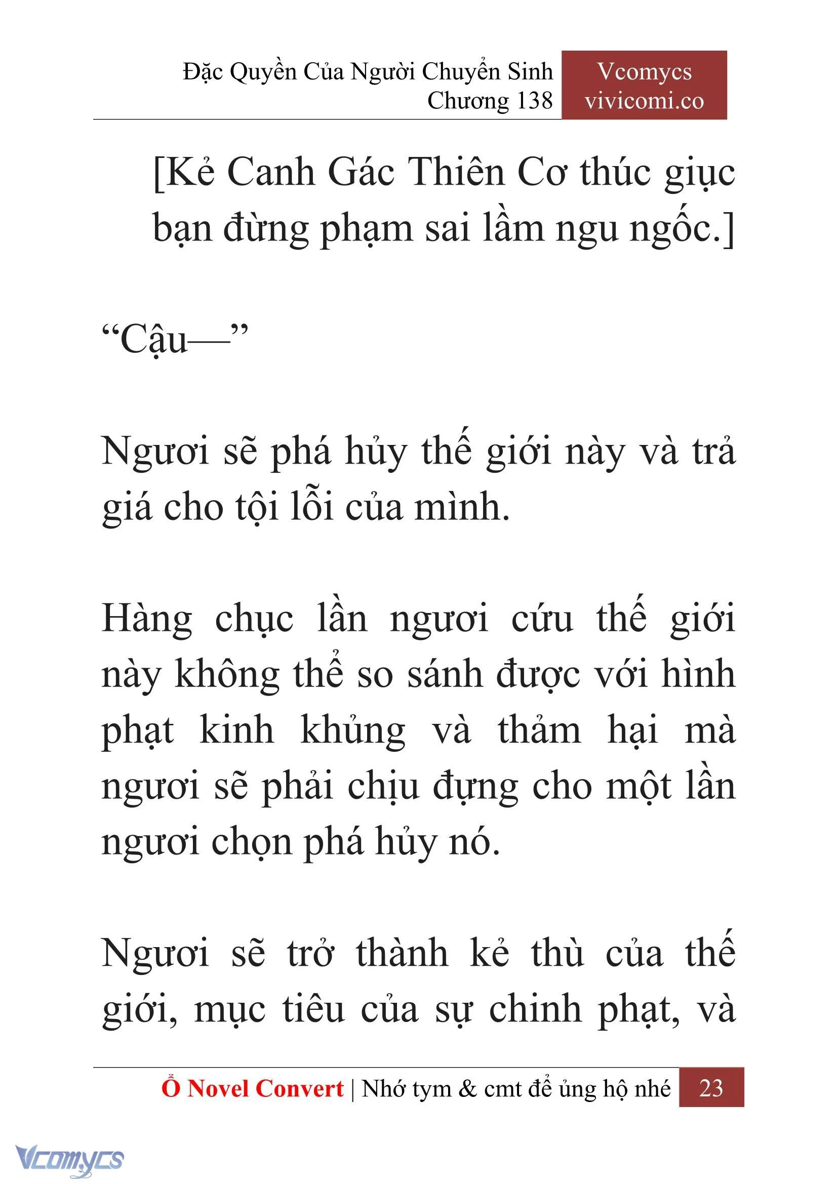[Novel] Đặc Quyền Của Người Chuyển Sinh Chapter  138 - 25