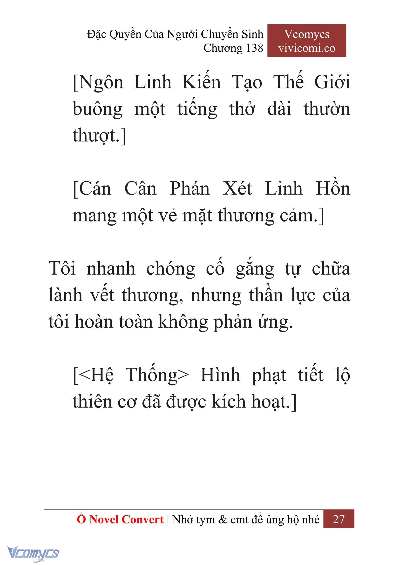 [Novel] Đặc Quyền Của Người Chuyển Sinh Chapter  138 - 29