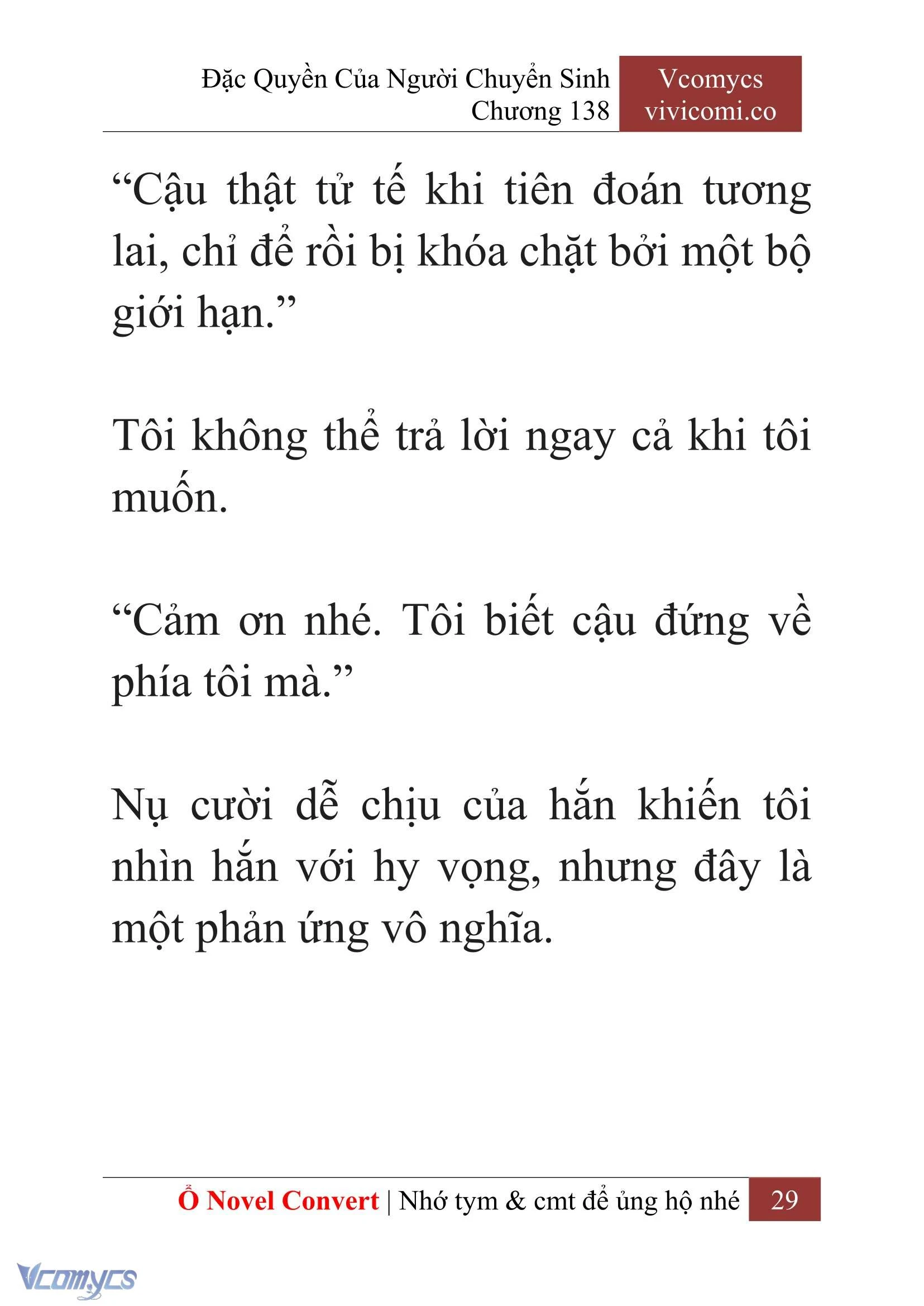 [Novel] Đặc Quyền Của Người Chuyển Sinh Chapter  138 - 31