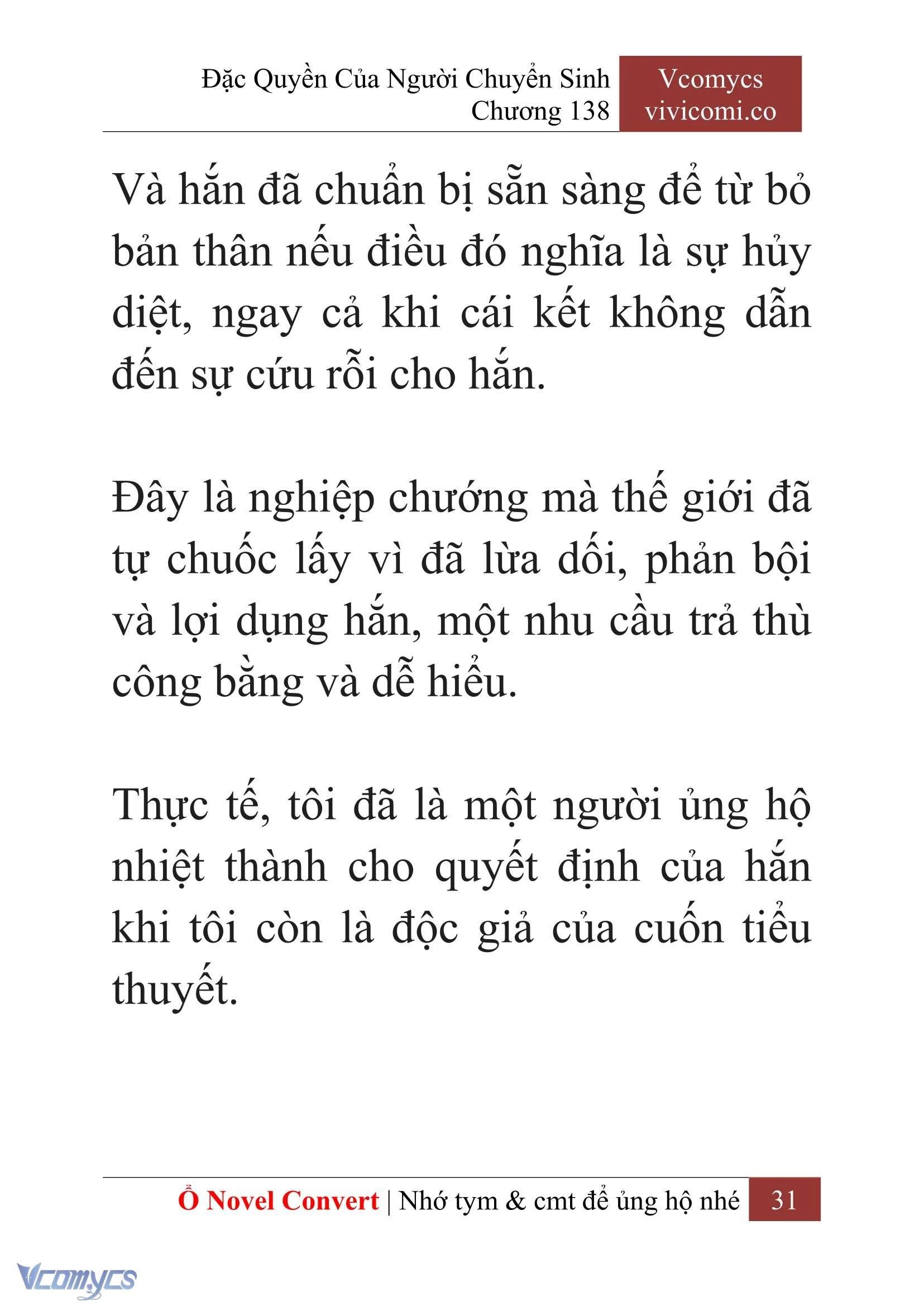 [Novel] Đặc Quyền Của Người Chuyển Sinh Chapter  138 - 33
