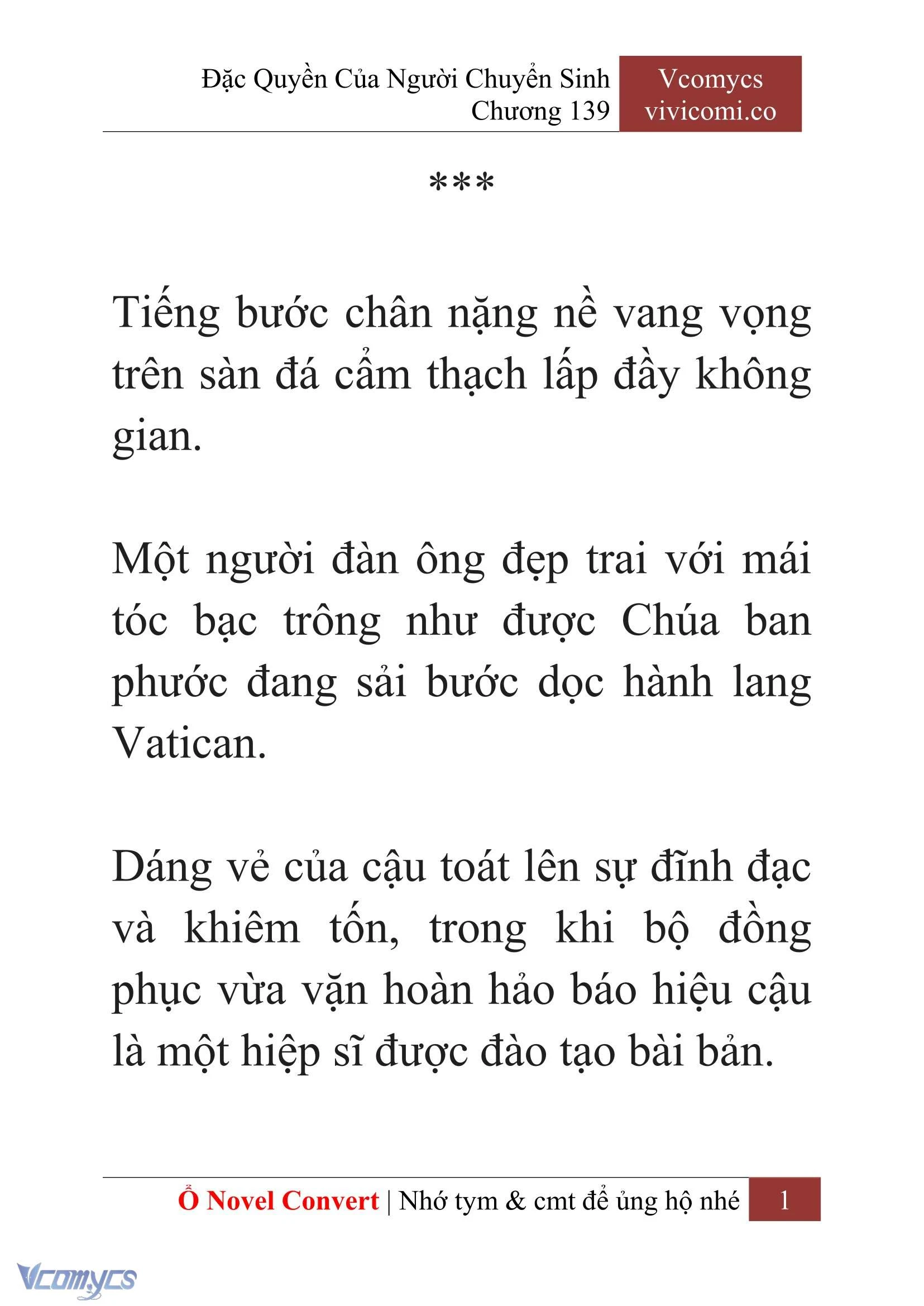 [Novel] Đặc Quyền Của Người Chuyển Sinh Chapter  139 - 3