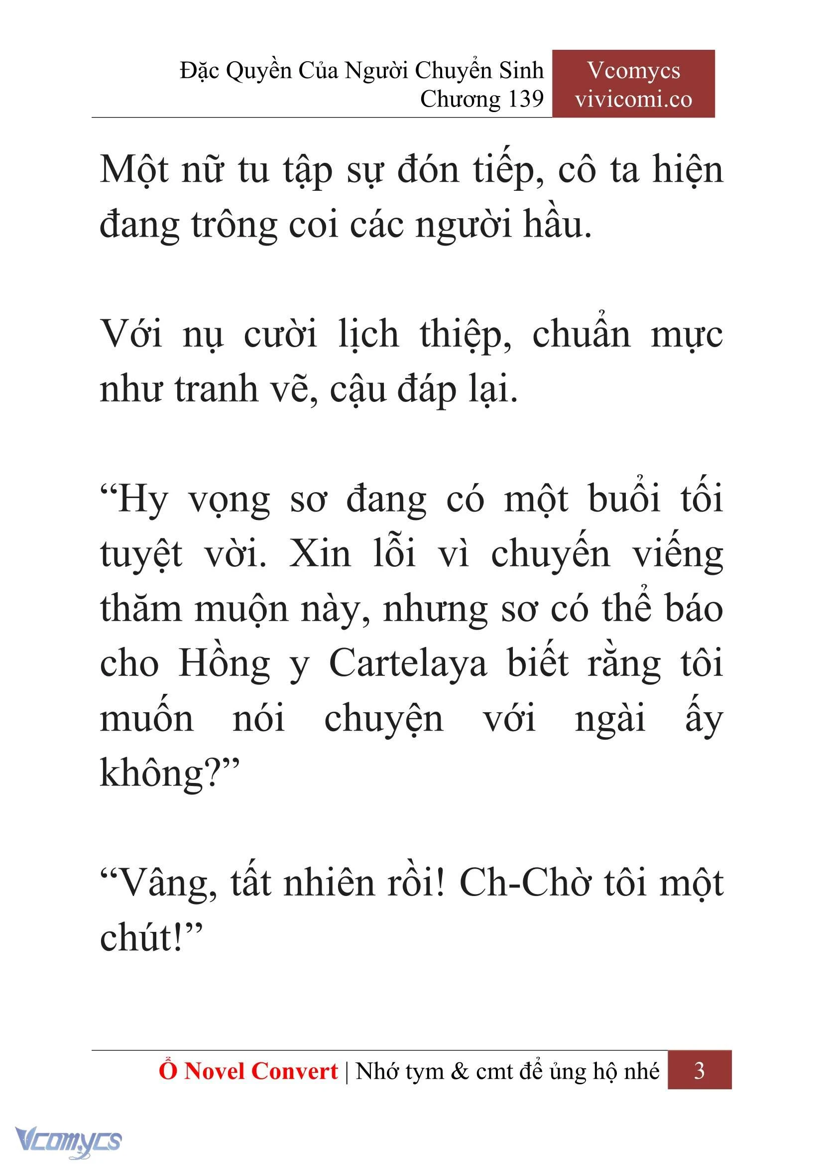 [Novel] Đặc Quyền Của Người Chuyển Sinh Chapter  139 - 5