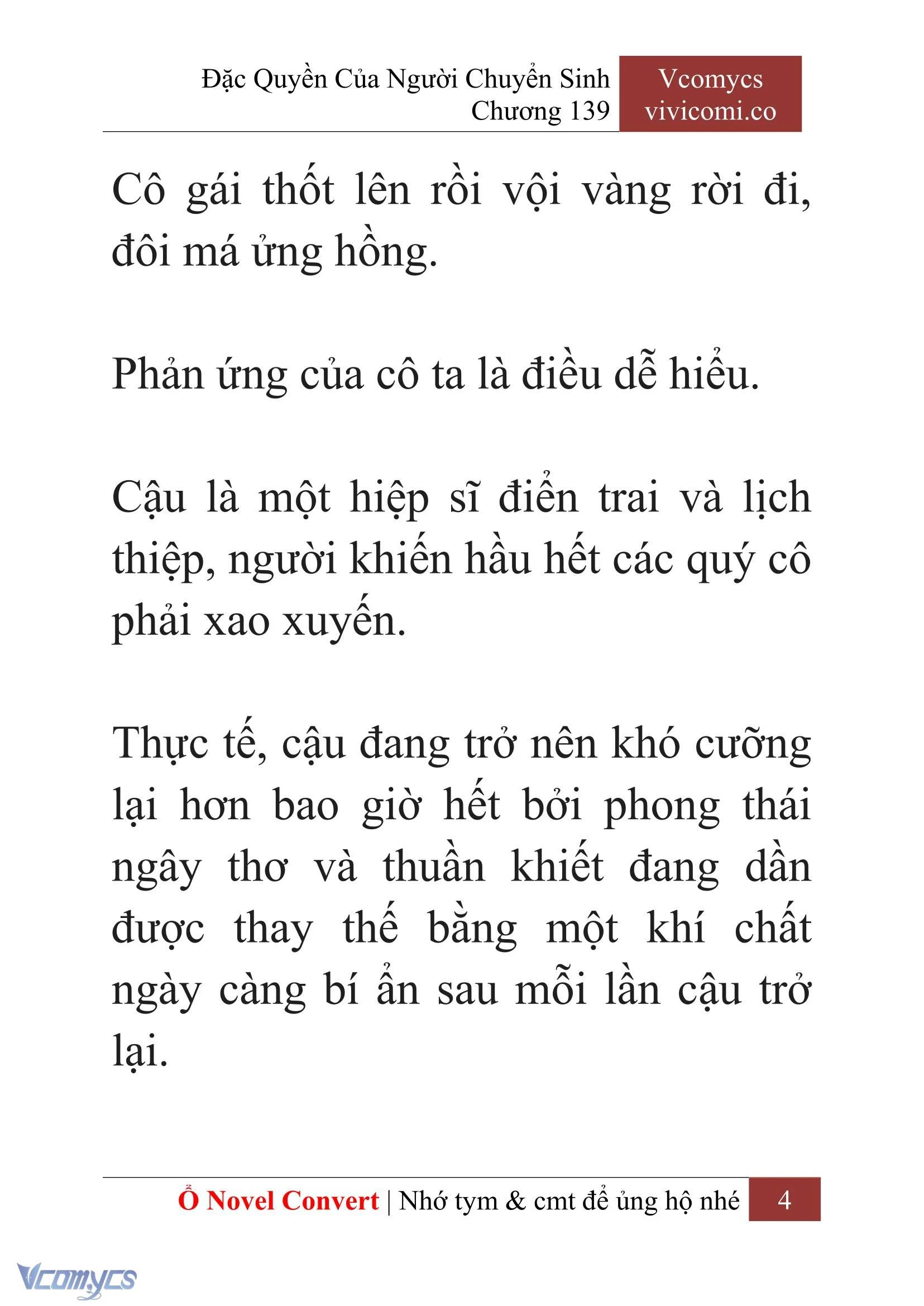 [Novel] Đặc Quyền Của Người Chuyển Sinh Chapter  139 - 6